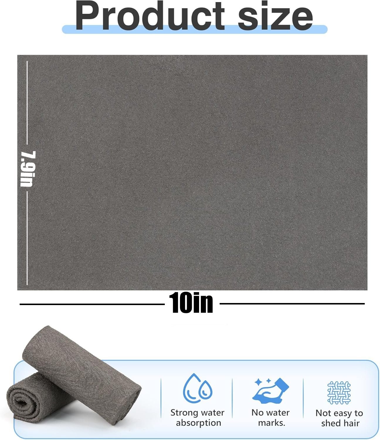 10PCS Magic Glass Cleaning Cloth Microfiber Cleaning Towels for Windows Kitchen