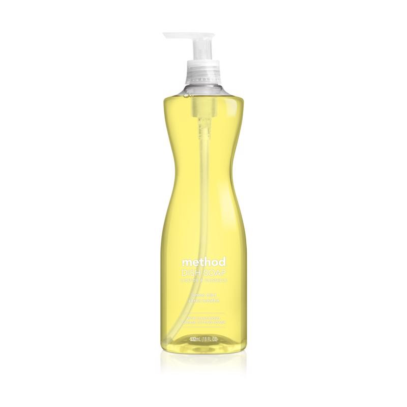 Method 01179 Biodegradable Non Toxic Lemon Mint Dish Soap 18 oz. (Pack of 6)