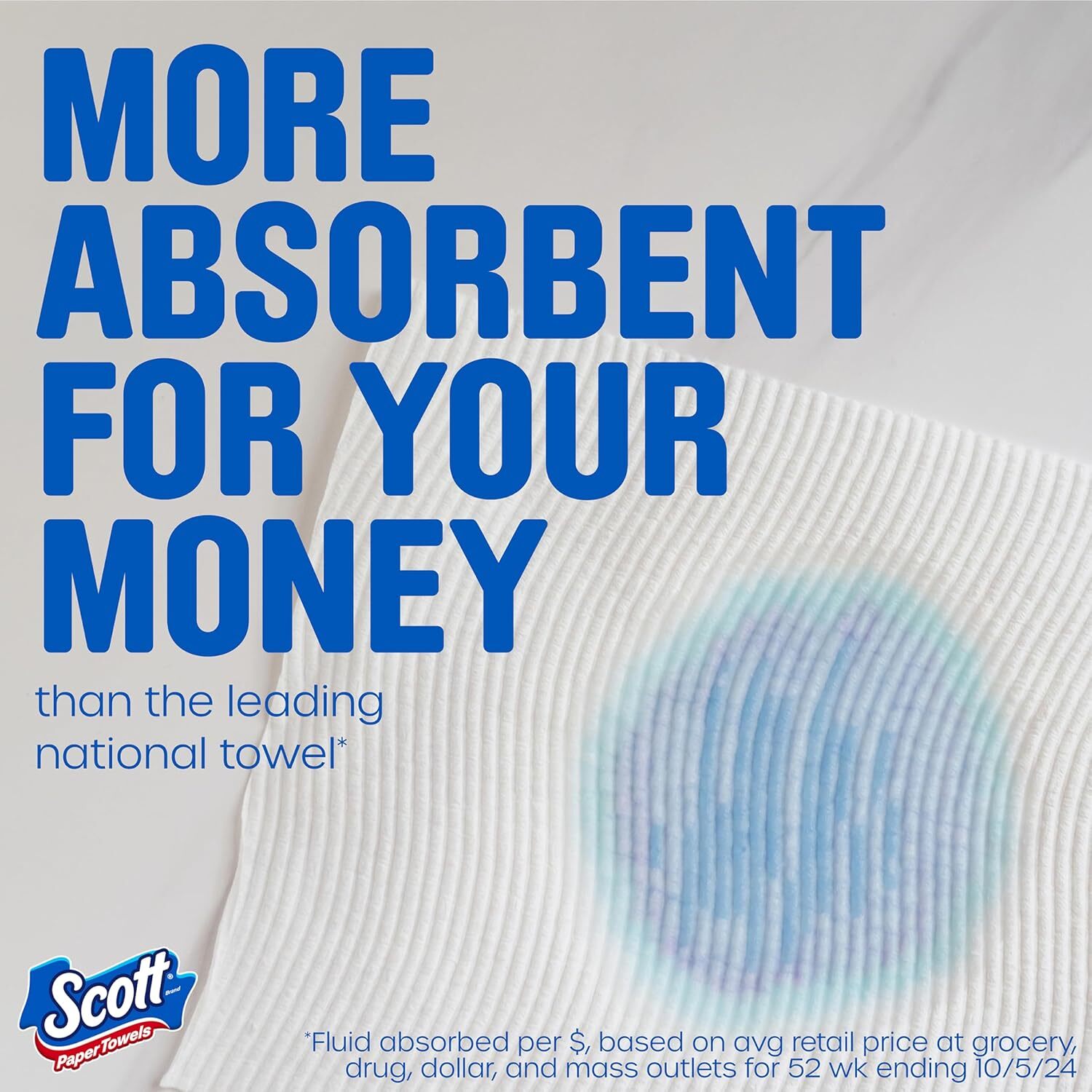 Scott Paper Towels, Choose-A-Sheet, 6 Double Rolls = 12 Regular Rolls(100 Sheet)