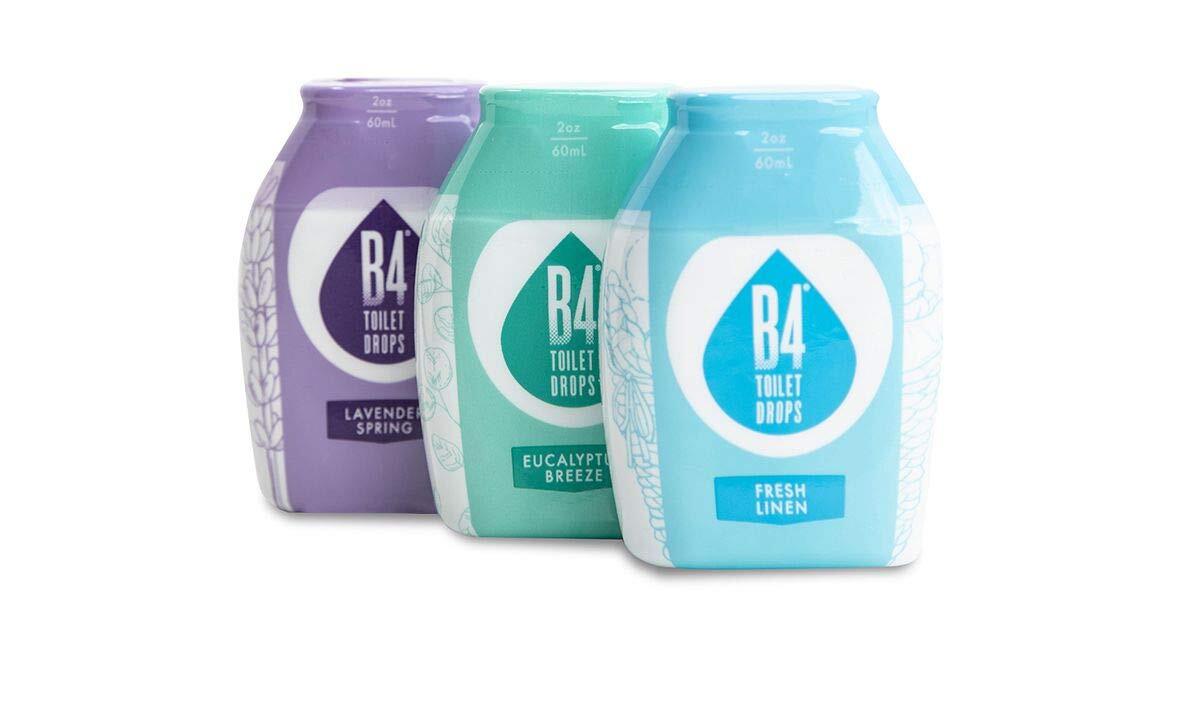 B4 Toilet Drops Toilet and Bathroom Deodorizer Drops 3 Count 2 Ounce Bottles …