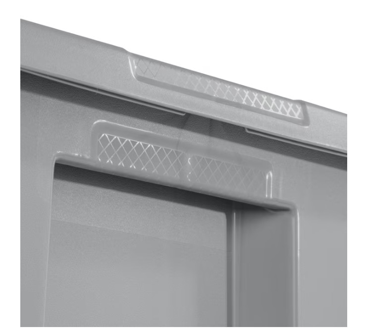 2 Pack 18 Gallon Storage Bins Plastic Container w Lid Gray Stackable Tote
