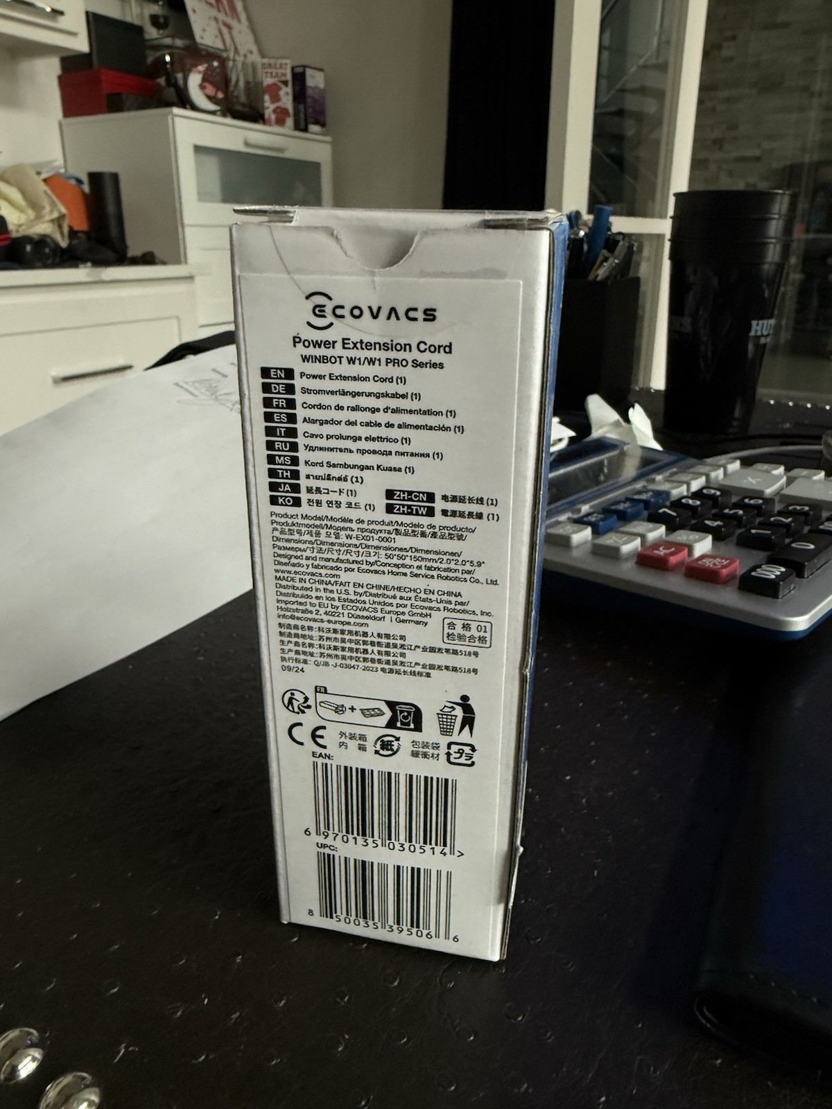 Ecovacs Winbot Power Extension Cord for Winbot Not Available In the U.S.