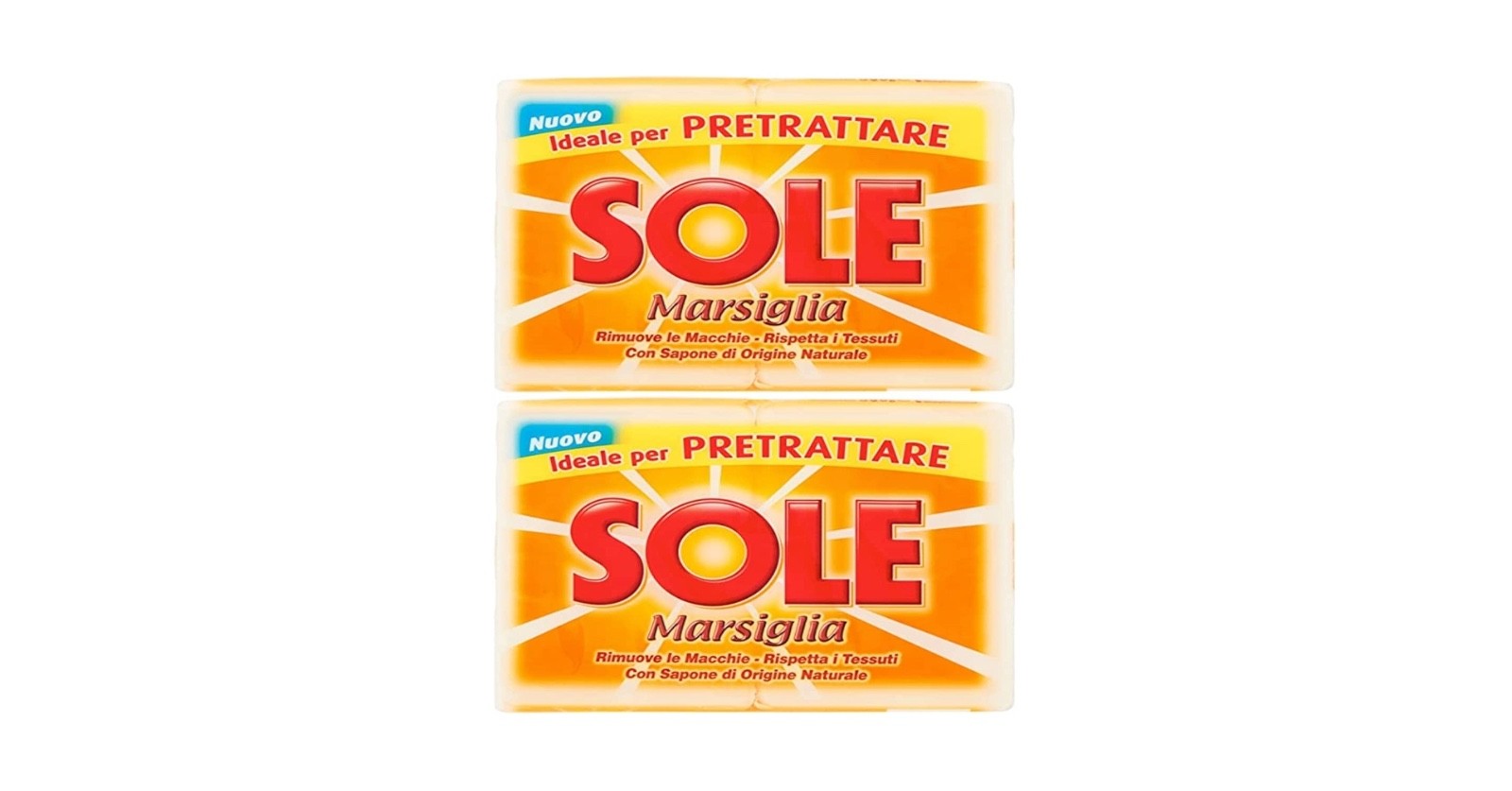 SOLE gall soap for pre-washing/stain removal -2 pack-Made in Italy FREE SHIPPING
