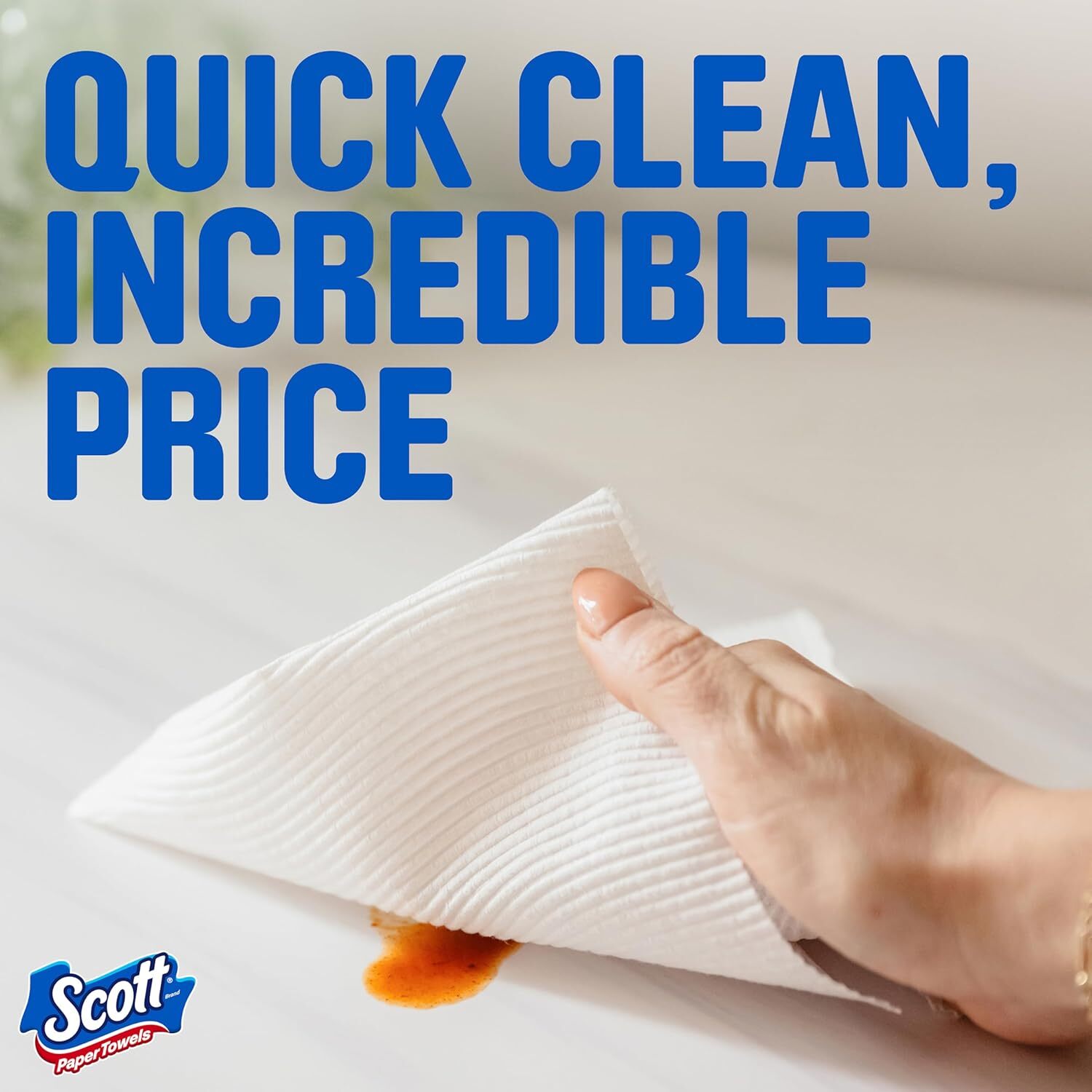 Scott Paper Towels, Choose-A-Sheet, 6 Double Rolls = 12 Regular Rolls(100 Sheet)