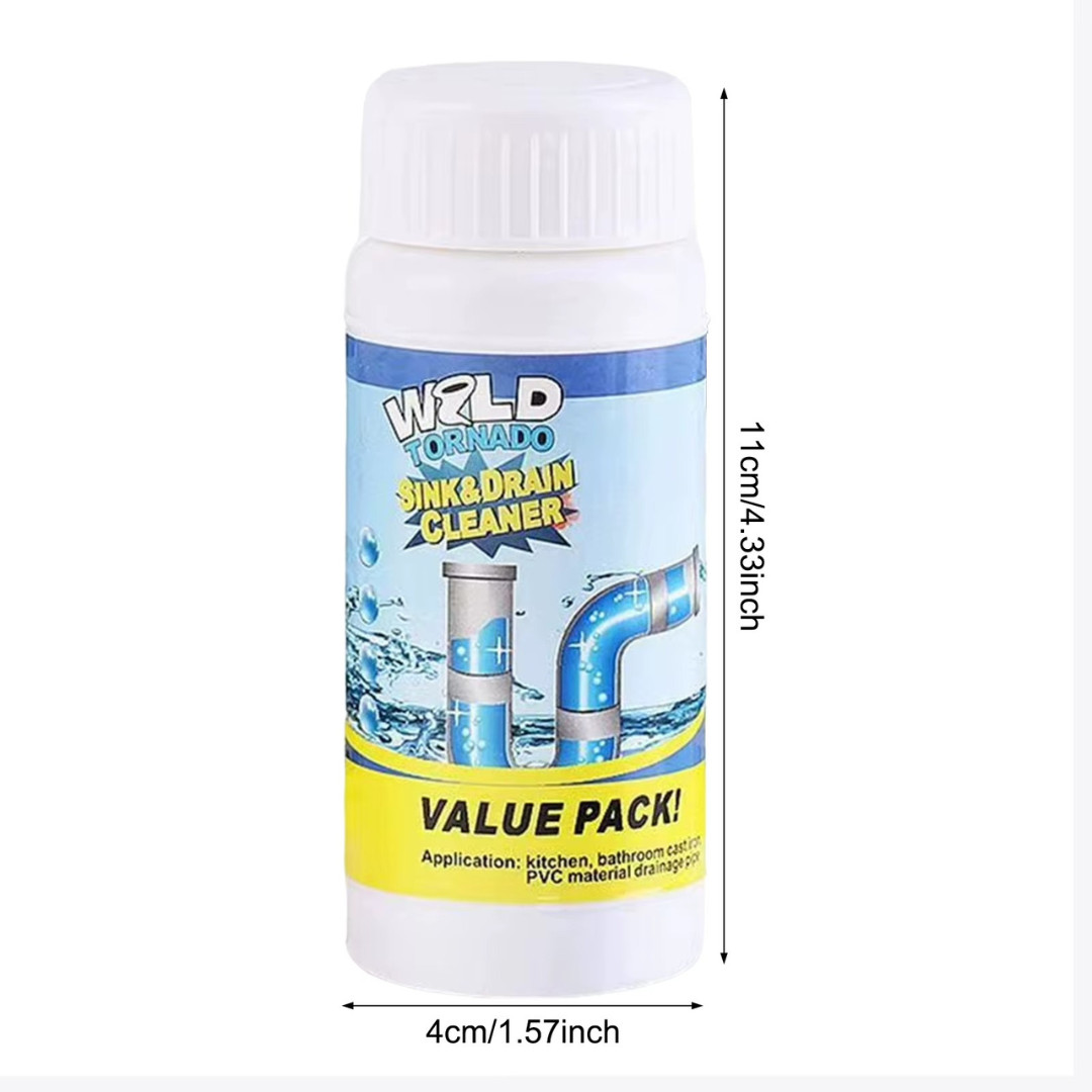 Fast Drain Remover Hot Sink Pipe Dredge Quick Foaming Cleaner 3.9 oz/ 110 g
