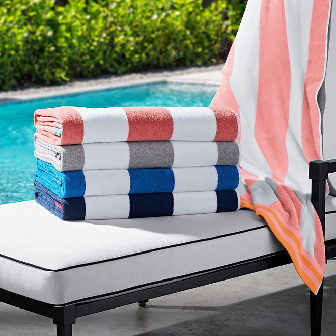 MEMBER’S MARK CABANA OVERSIZED BEACH TOWELS, SET OF 6 *CHOOSE COLOR