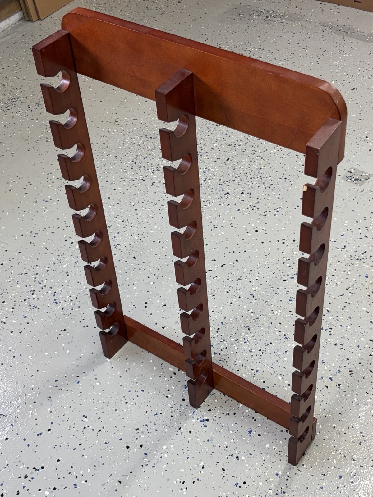 TOUCH OF CLASS 30 Slot Solid Wood Cherry Ball Cap Display Wall Rack – Small Chip