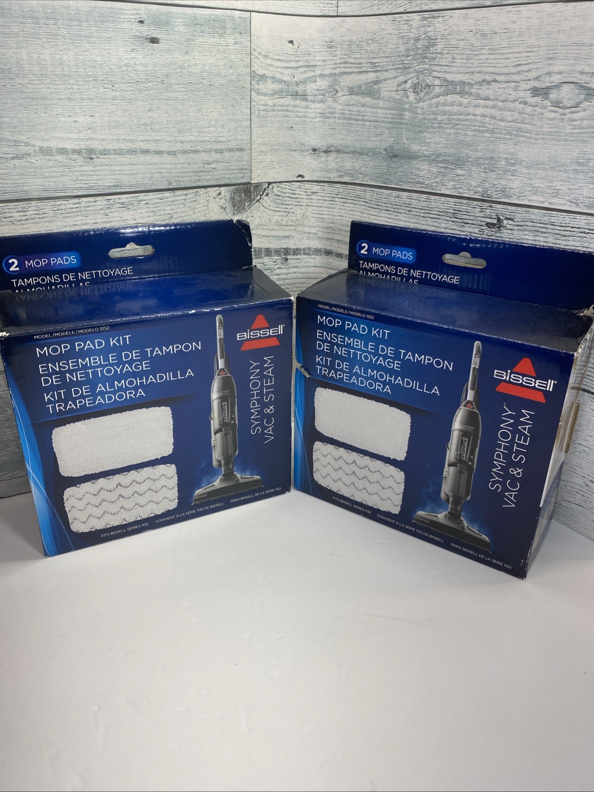 Bissell Symphony Vac And Steam Mop Pad Kit Come With 2 Pads 2 Box Pack