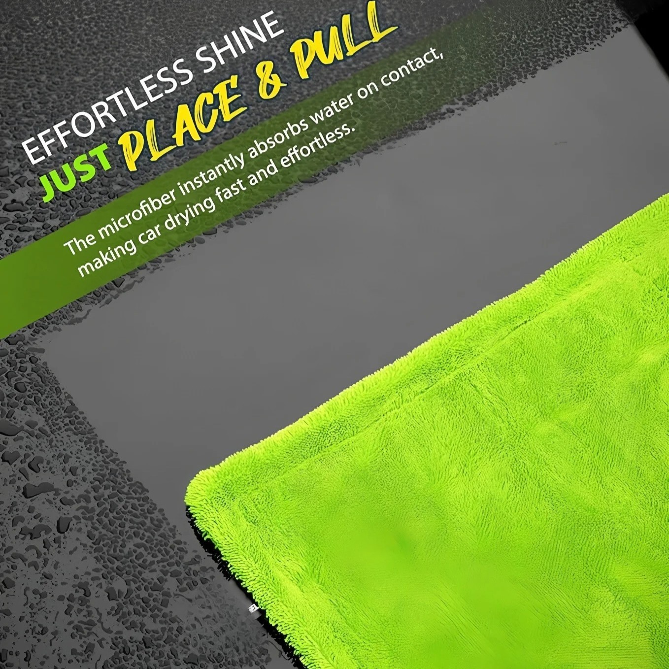 30x30cm in Microfiber Car Drying Towel 1400GSM Streak Free Auto Wash Cloth