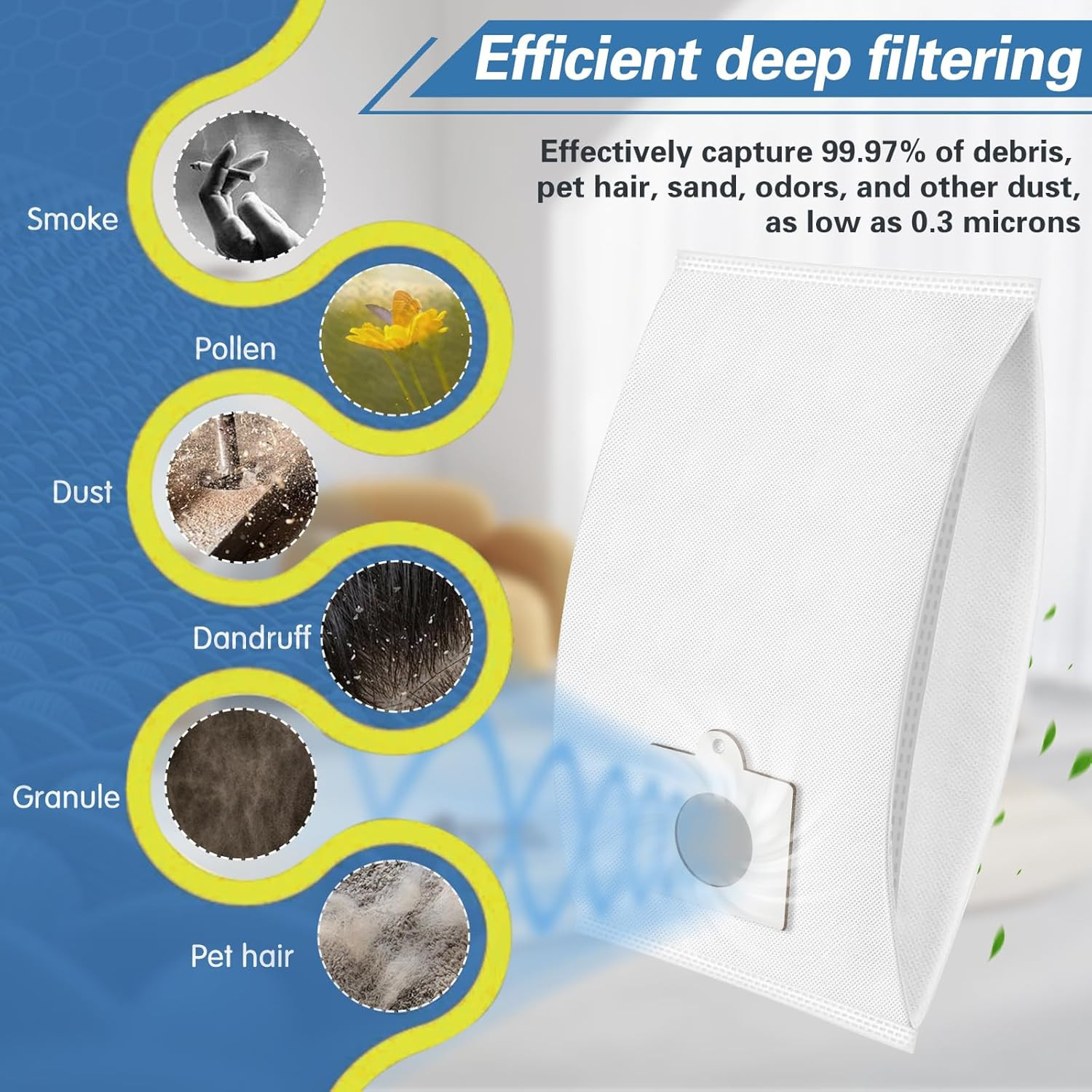 10 Pack 53292 Type Q/C Canister Vacuum Cleaner Bags for Kenmore 200/400/600/700/