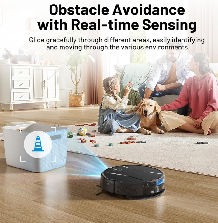 Tipdiy NEW Automatic Robotic Vacuum Cleaner & Mop Combo APP & Voice Control G90