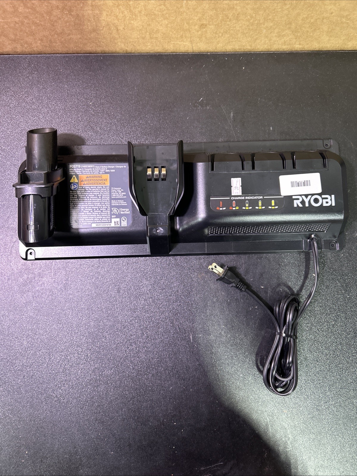 Ryobi PCG719 Charger Charging Docking Station for Advanced Stick Vacuum Z291