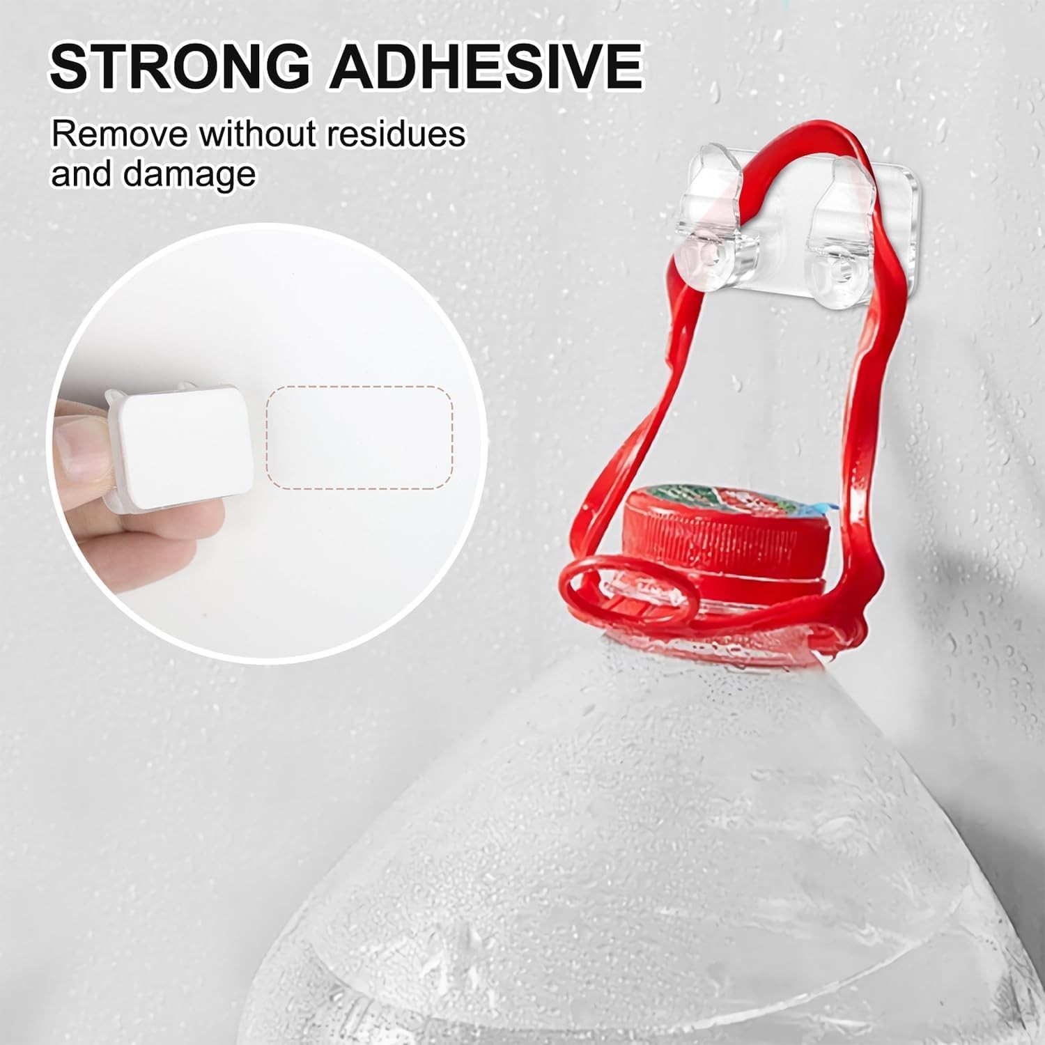 Outdoor Light Clips 50 Pcs Waterproof Adhesive Hooks with Screws for LED Lights