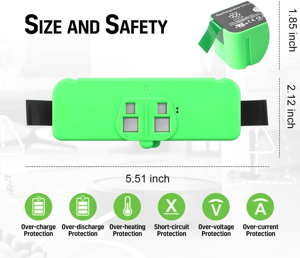iRobot 1800LI 4400mAh Battery for Roomba 960 860 895 890 860 695 680 690 675 New