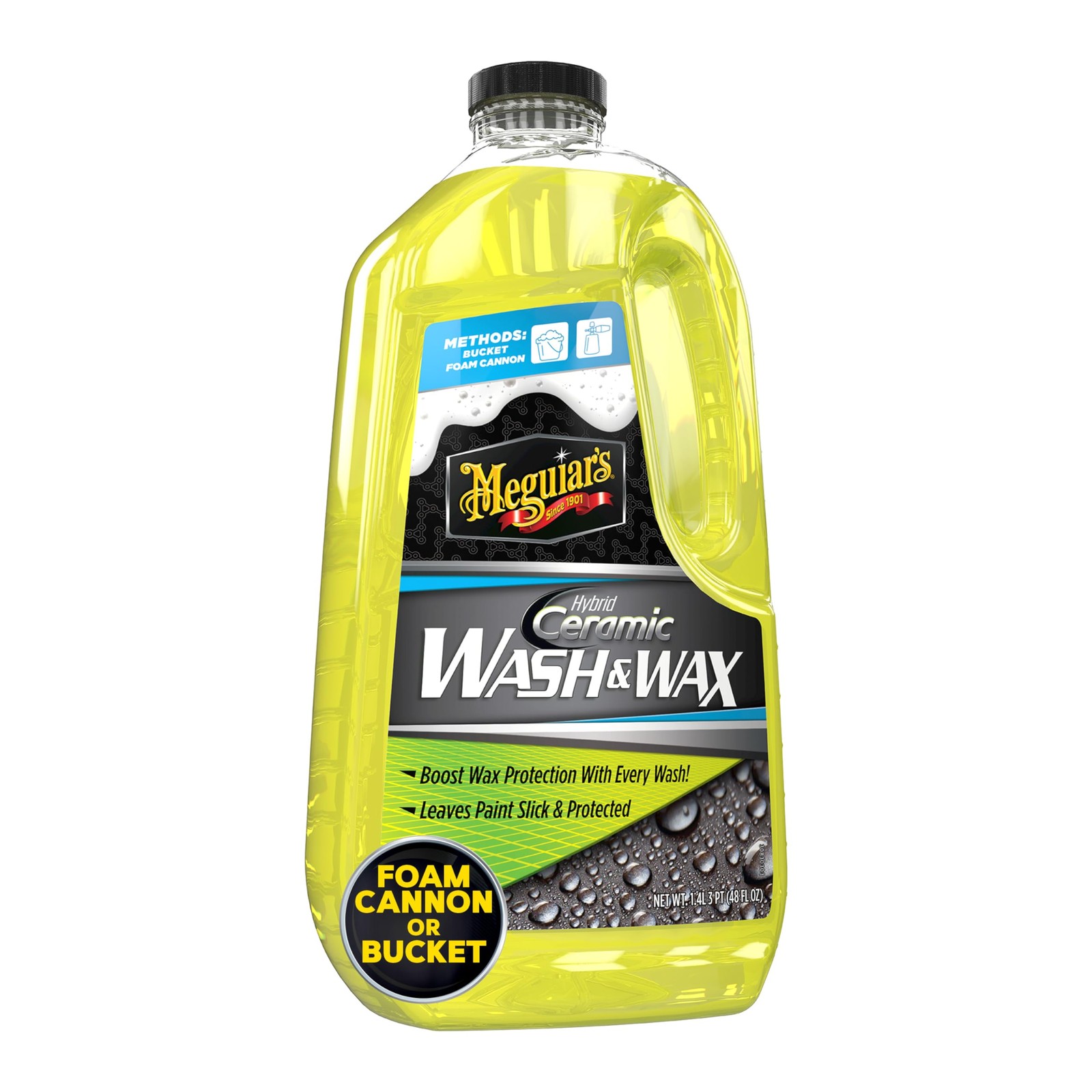 Meguiar’s Hybrid Ceramic Wash & Wax – Sophisticated Car 48 Fl Oz (Pack of 1)