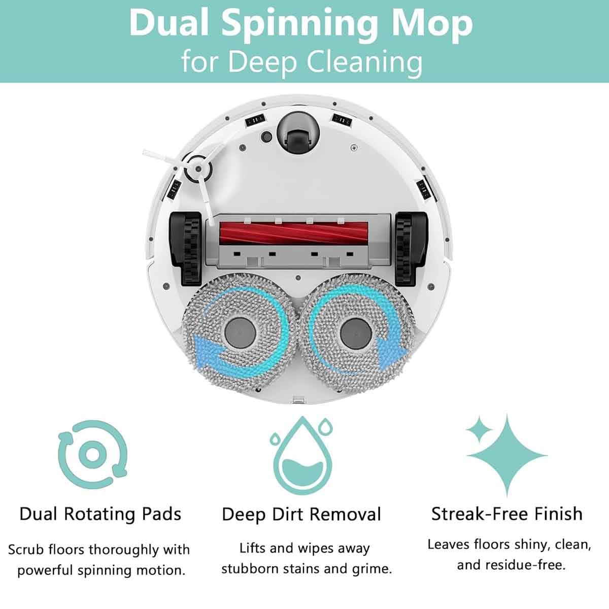 Mop Pads for Roborock Slim, Q Revo S/Pro/Plus/MaxV Robot Vacuum Cleaner