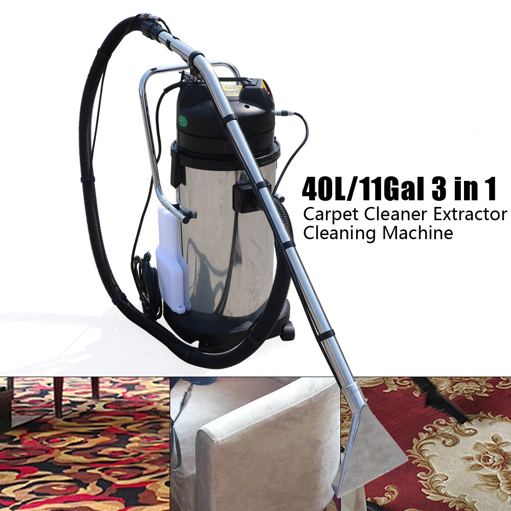3in1 40L Commercial Carpet Cleaning Machine, Vacuum Cleaner Extractor New