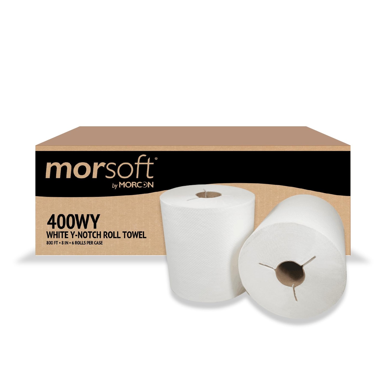 Morsoft by Valay 400WY Controlled Hardwound Towels, YNotch, 1Ply, 8in. x 800 …