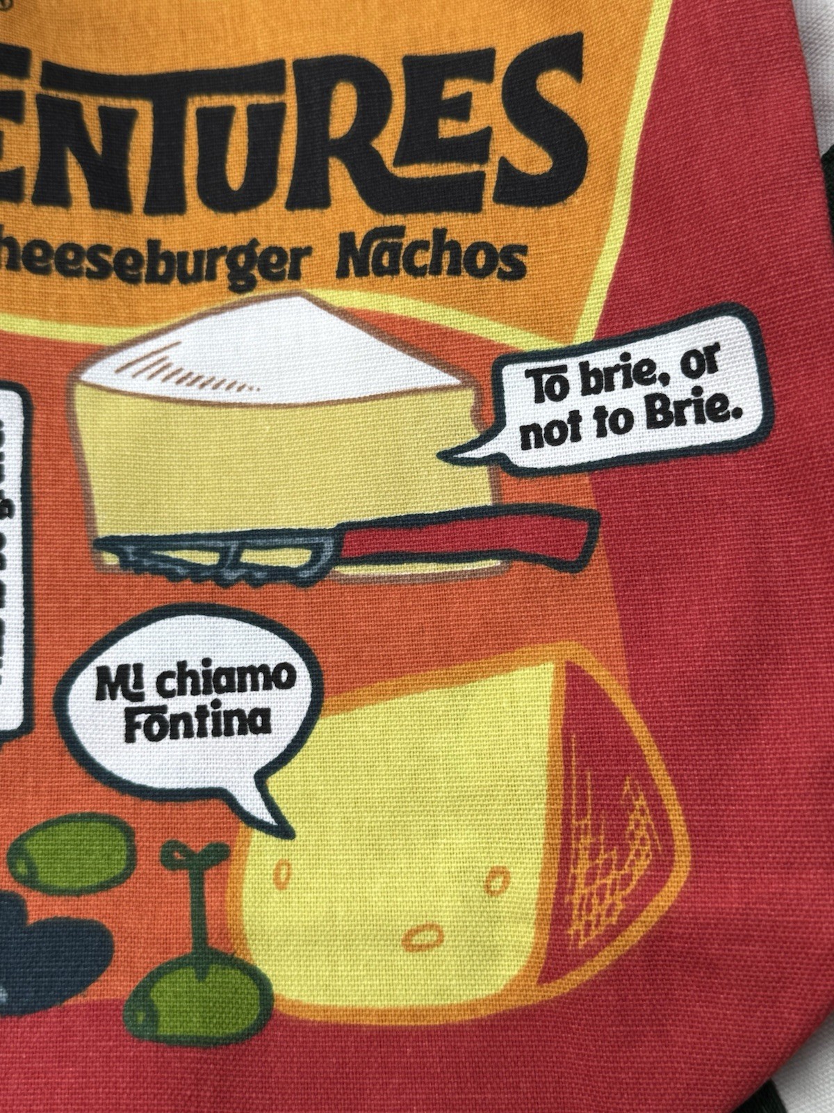 🧀 TRADER JOE’S *NWT* Cheese Adventures Canvas Cotton Reusable Tote Bag Pop Art