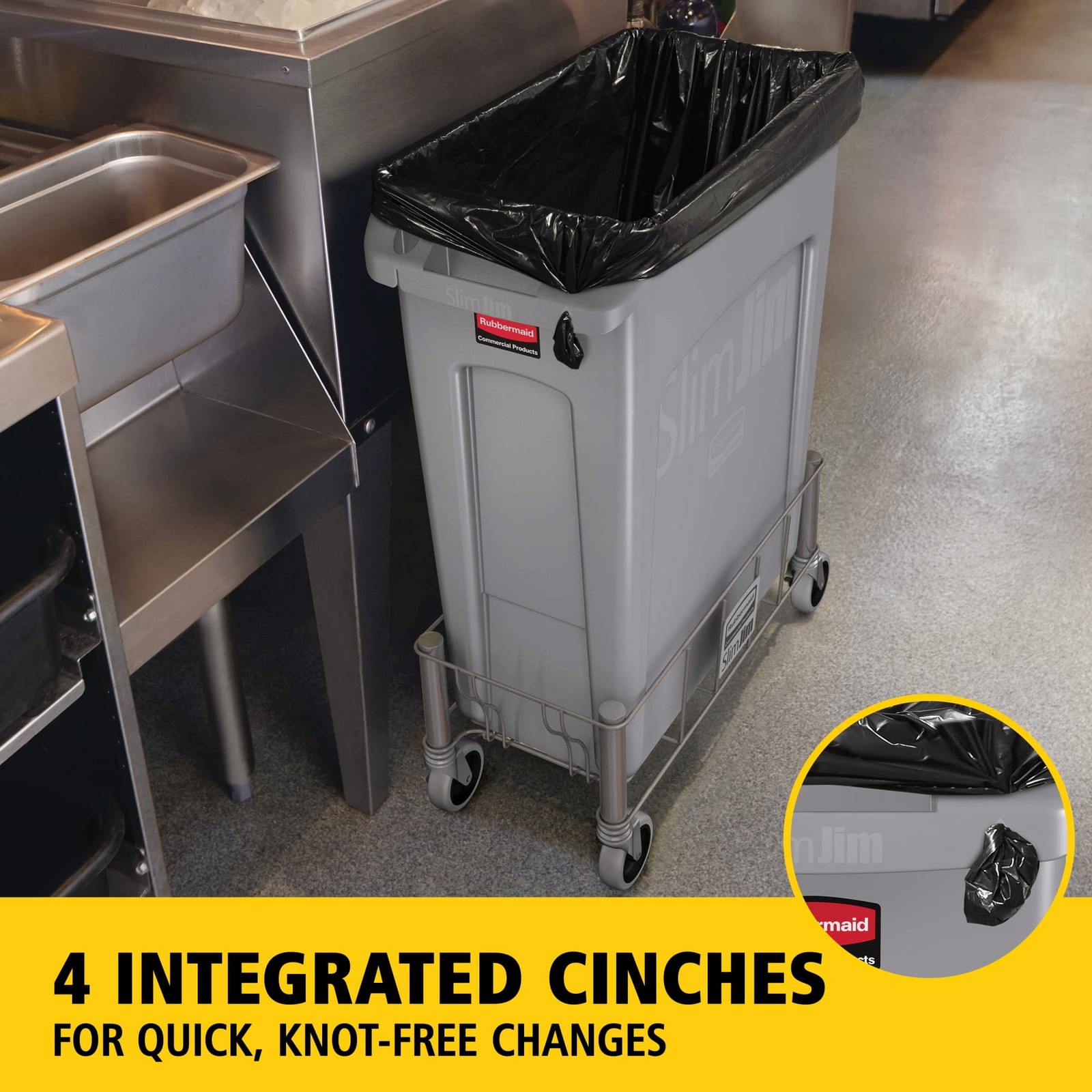 Trash Can 23 Gal Gray W/ Vented & Rustproof – For Commercial & Residential
