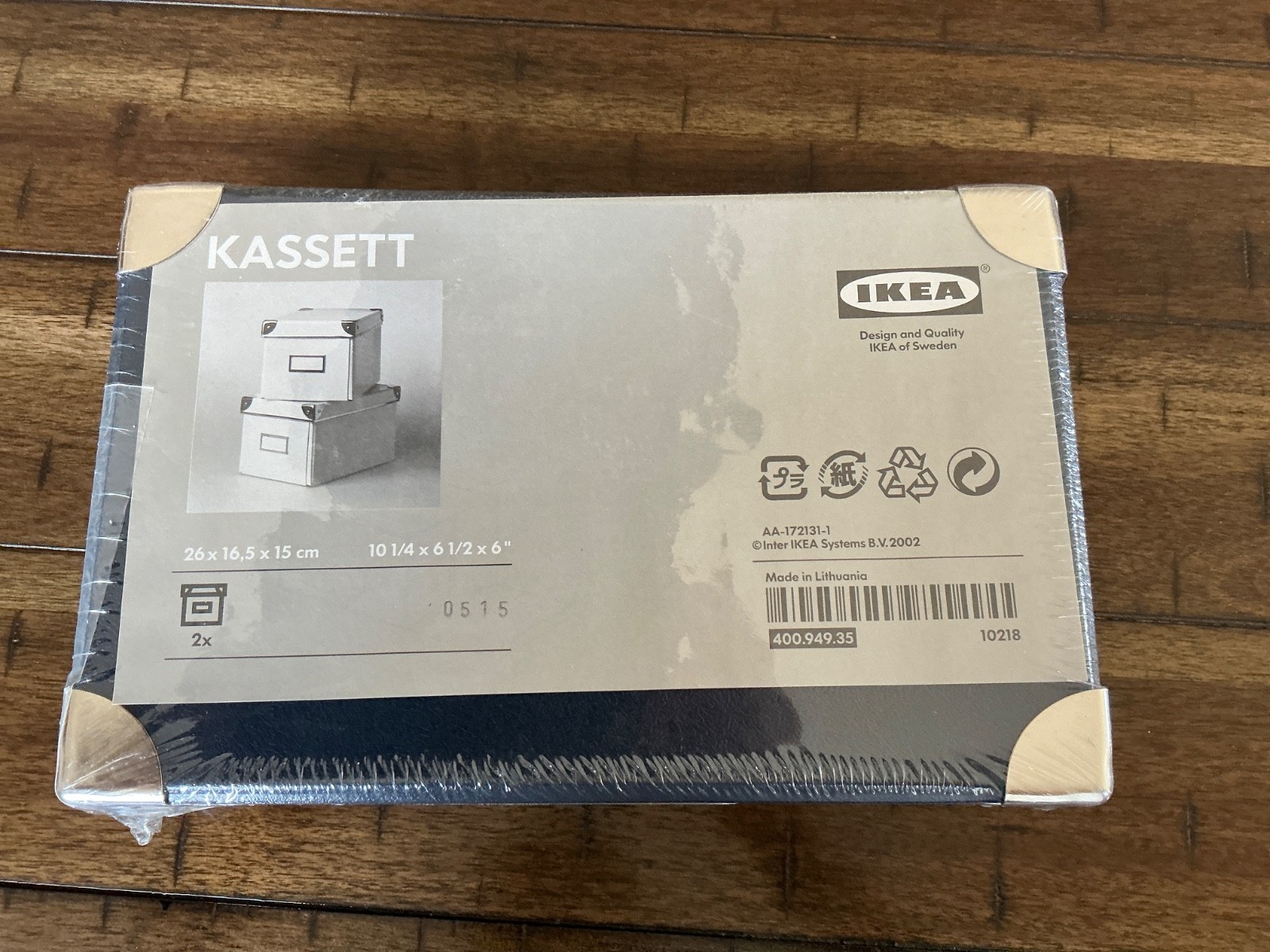 IKEA Kassett Storage Boxes Blue 26×16,5x15cm 10 1/4 x 6 1/2 x 6” – NEW!