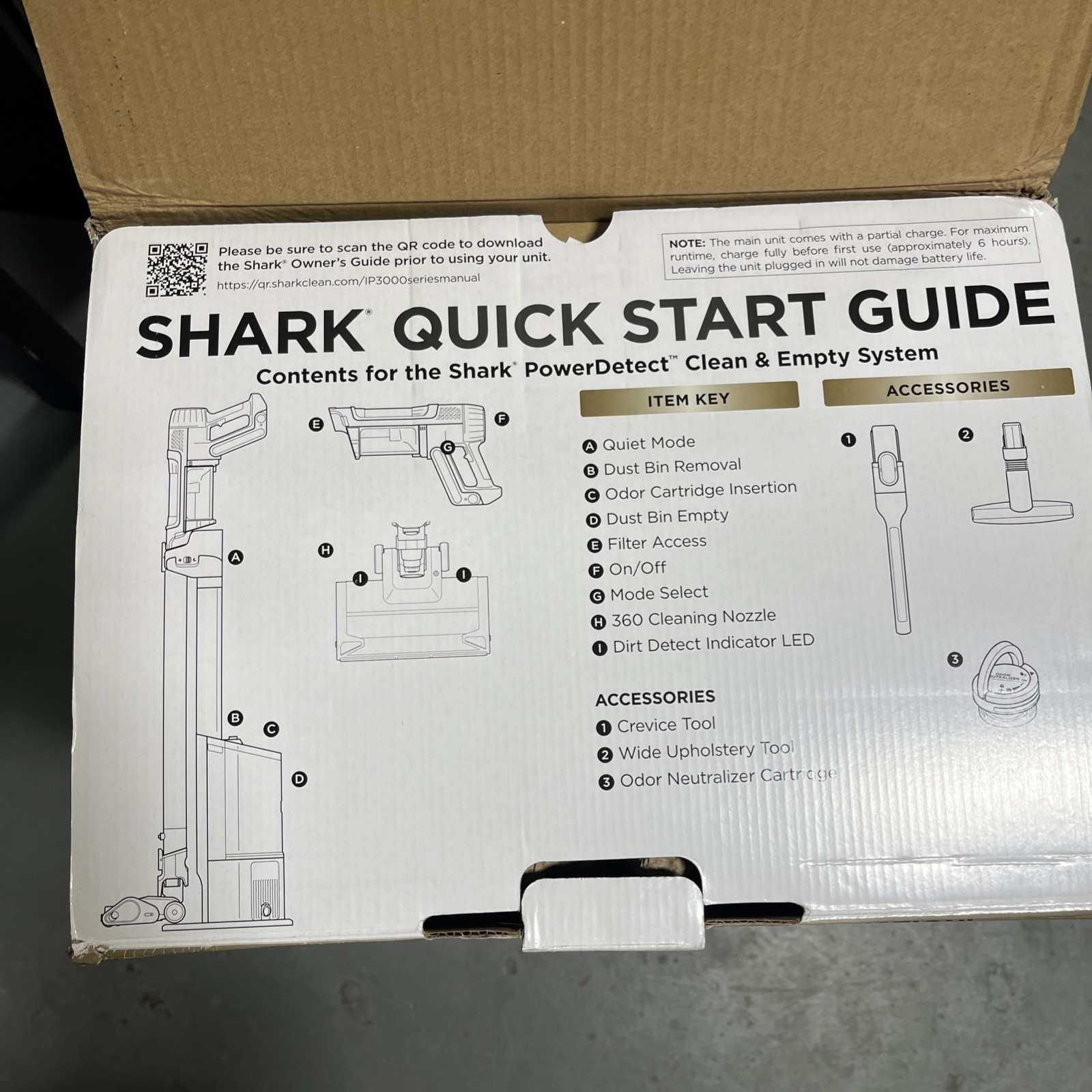 Shark Power Detect Clean & Empty Cordless Vacuum Cordless Vacuum IP3150