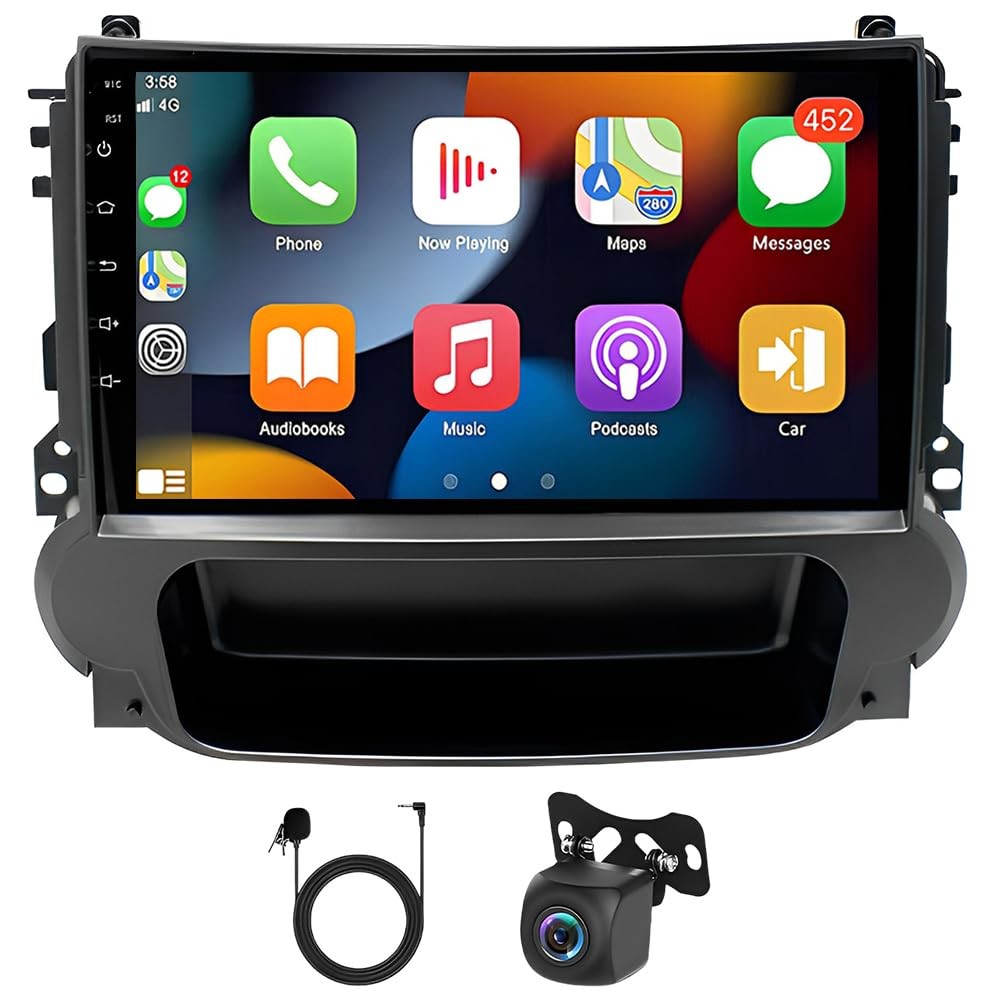 2+32G Android 13 9″ Wireless Carplay GPS Backup Cam Chevrolet Malibu 2011-2015