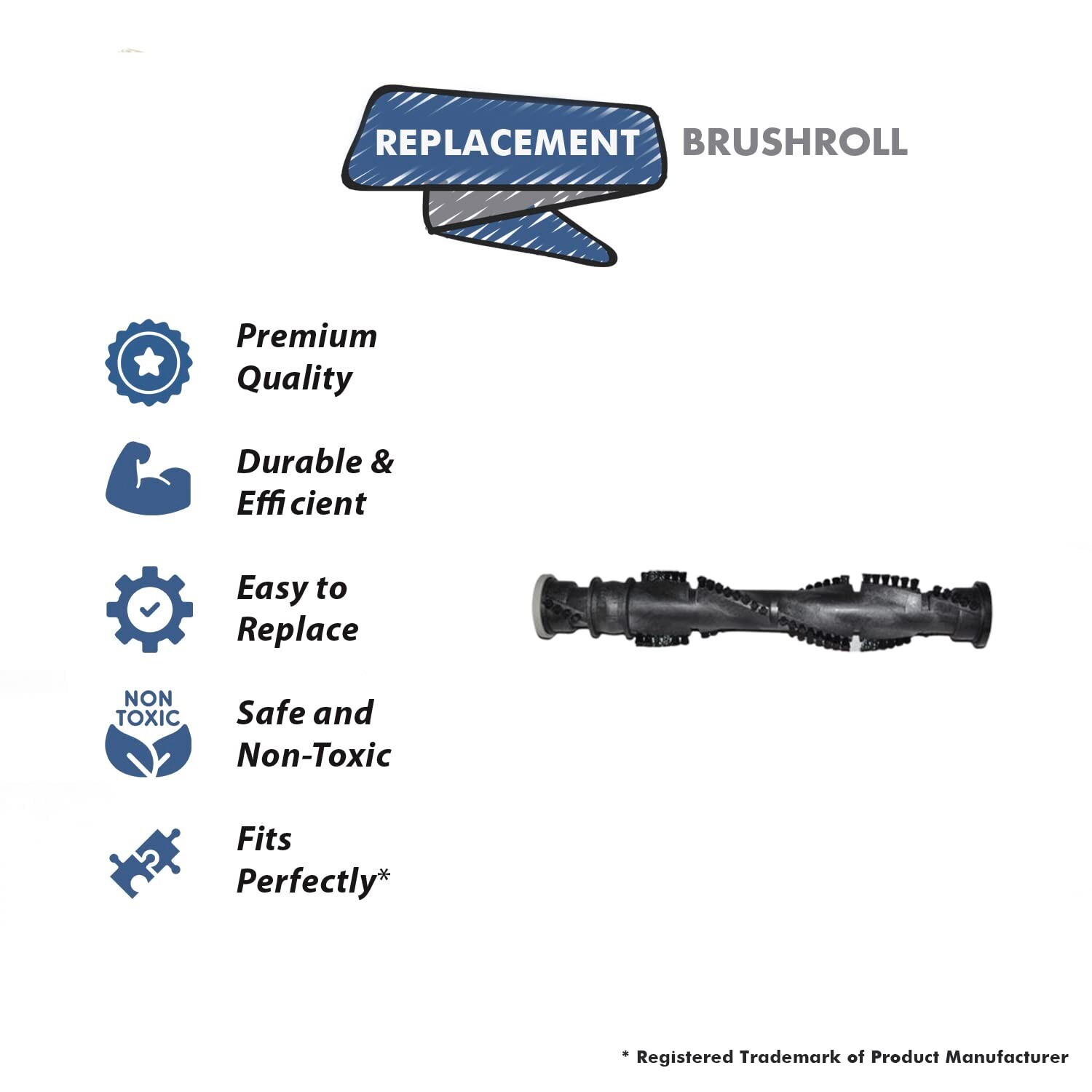 Fits For Bissell PowerForce Helix Bagless Vacuum Brushroll #203-8072, 2038072