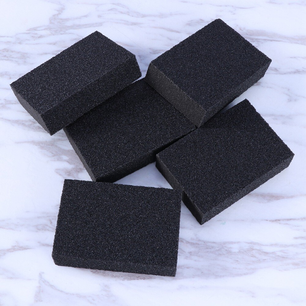5PCS melamine sponge foam pads sanding sponge kitchen cleaning sponge Black