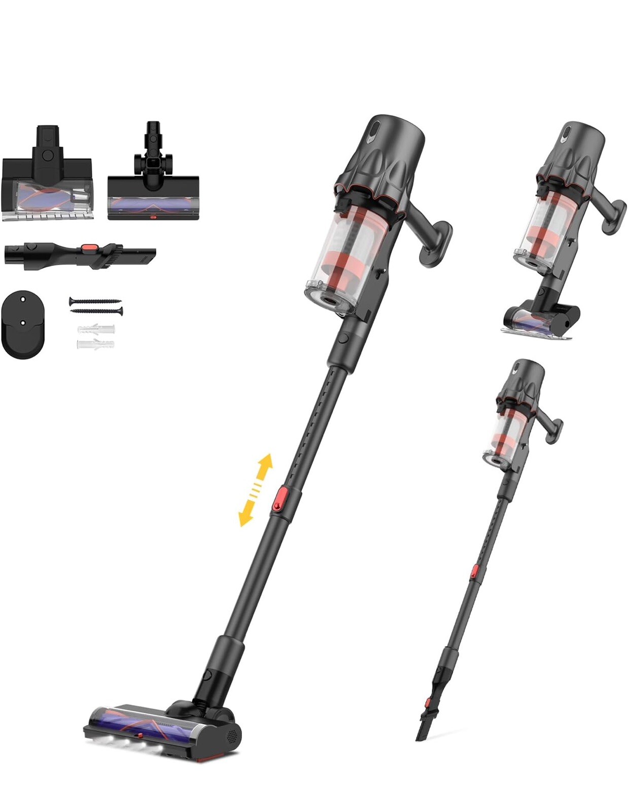 Deerma Cordless Stick Vacuum Cleaner, 240W Vacuum Cleaners, Anti-Tangle DEM T30