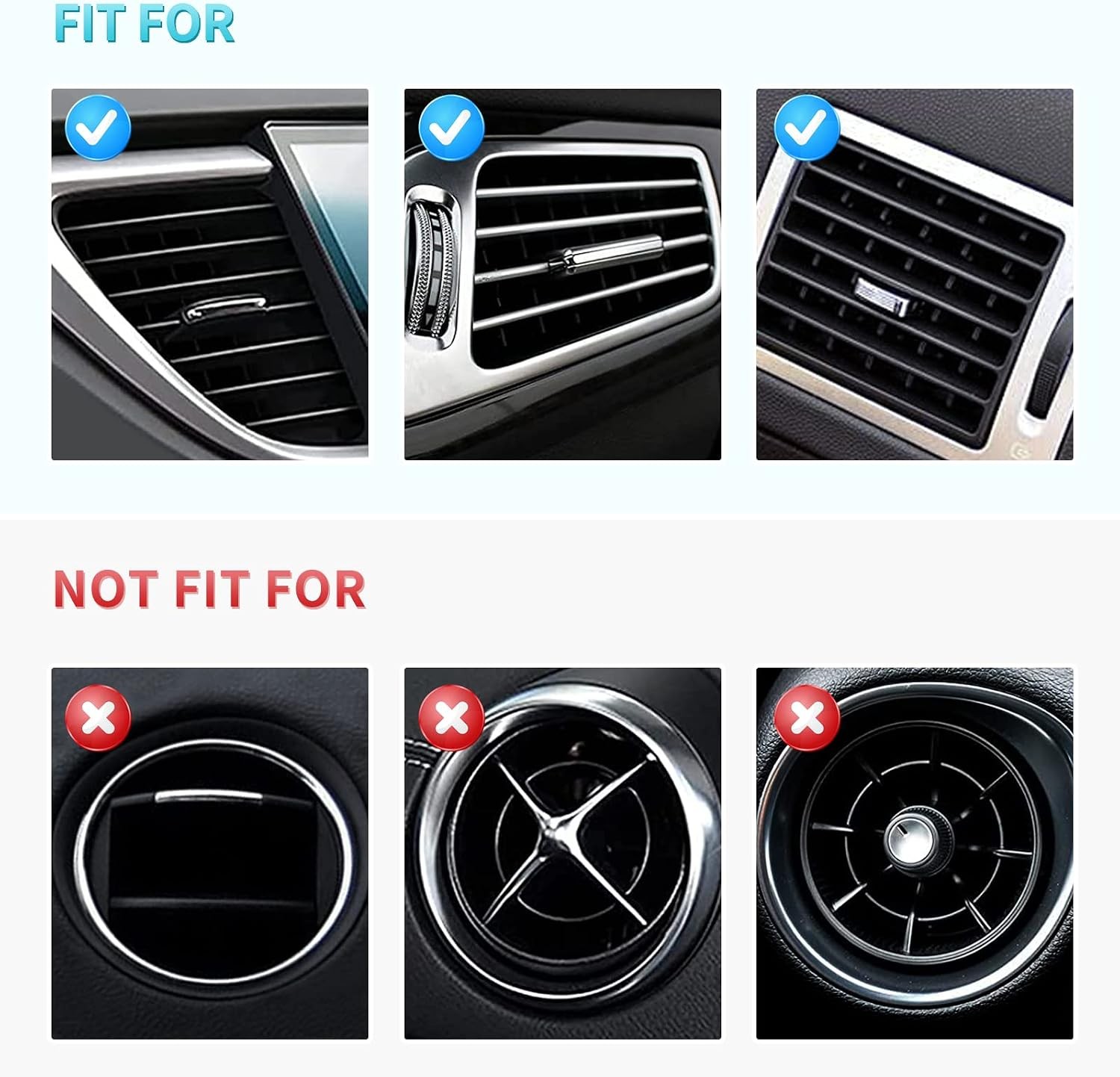 10pcs Bling Car Accessories for Women, Auto Vent Outlet Trim