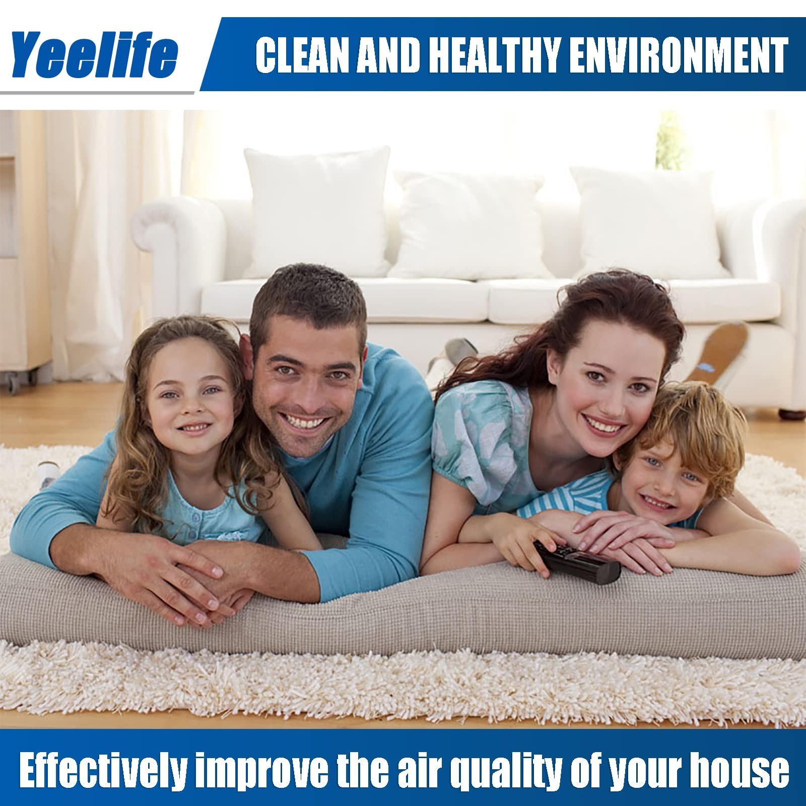 Yeelife 8 Pack HFT600 Filter Replacement for Honeywell t, 8