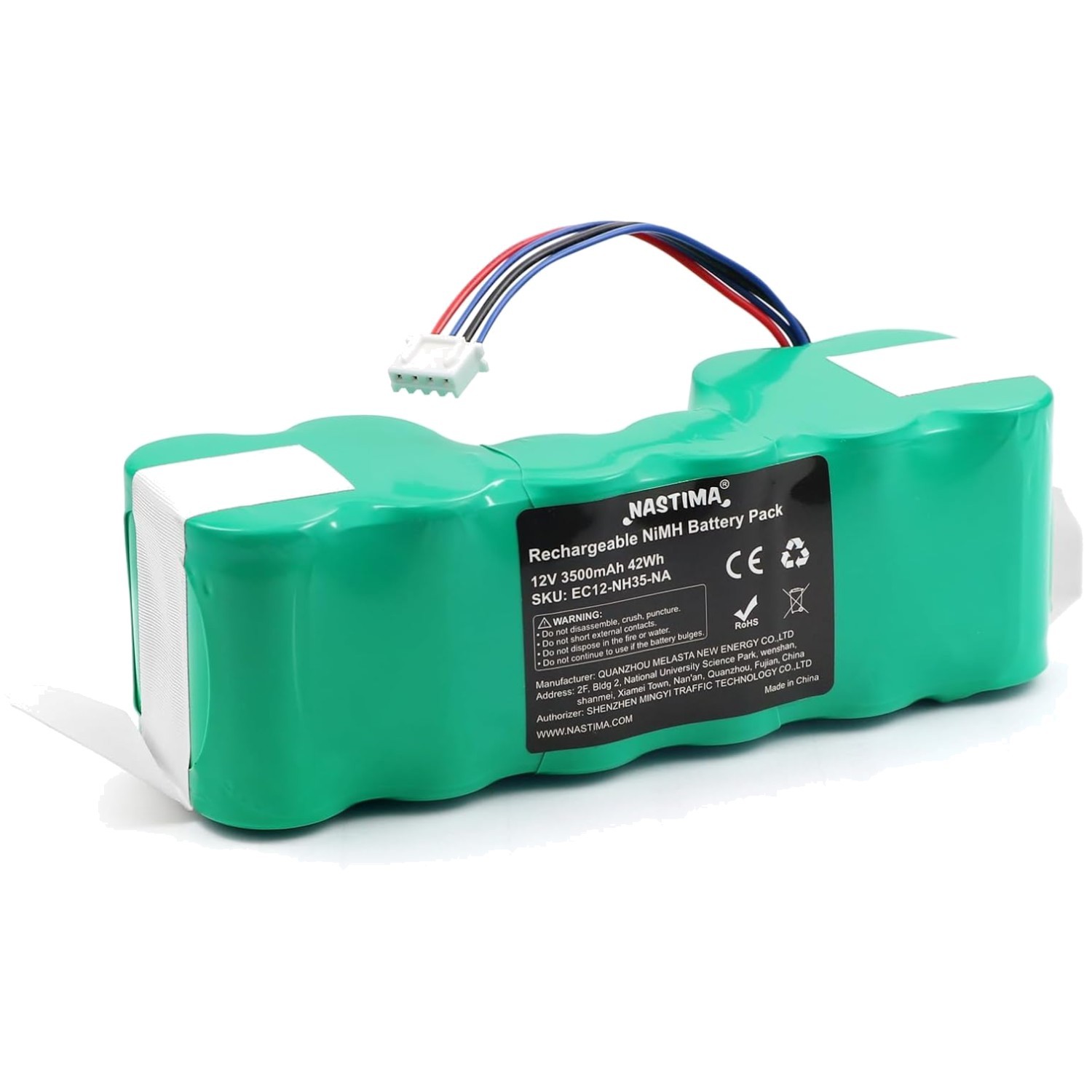 12V 3500mAh Ni-MH Battery for Ecovacs Deebot Ozmo Cleaner