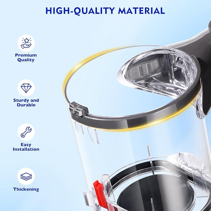 V6 Dust Bin Canister Replace for Dyson V6 DC58 DC59 DC62 DC74 Type-A Interface
