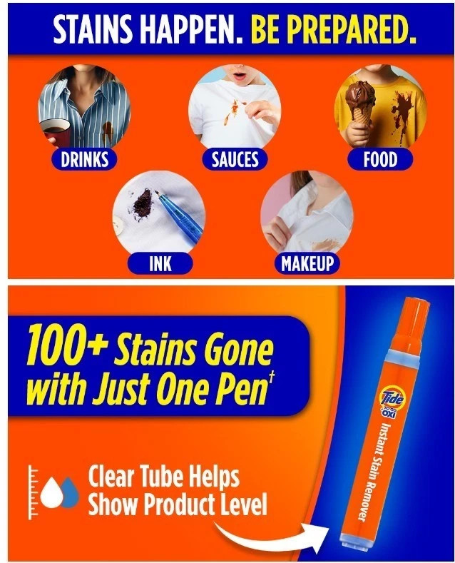 11x Tide to Go Instant Stain Remover 0.33 oz *Pack of 11*