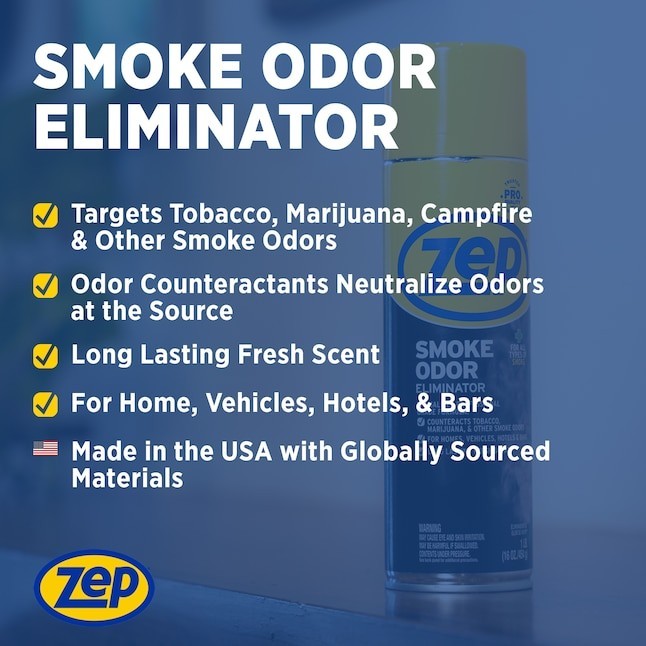 Zep Spray Air Freshener Smoke Odor Eliminator 16 oz Pets & Smoke Odors
