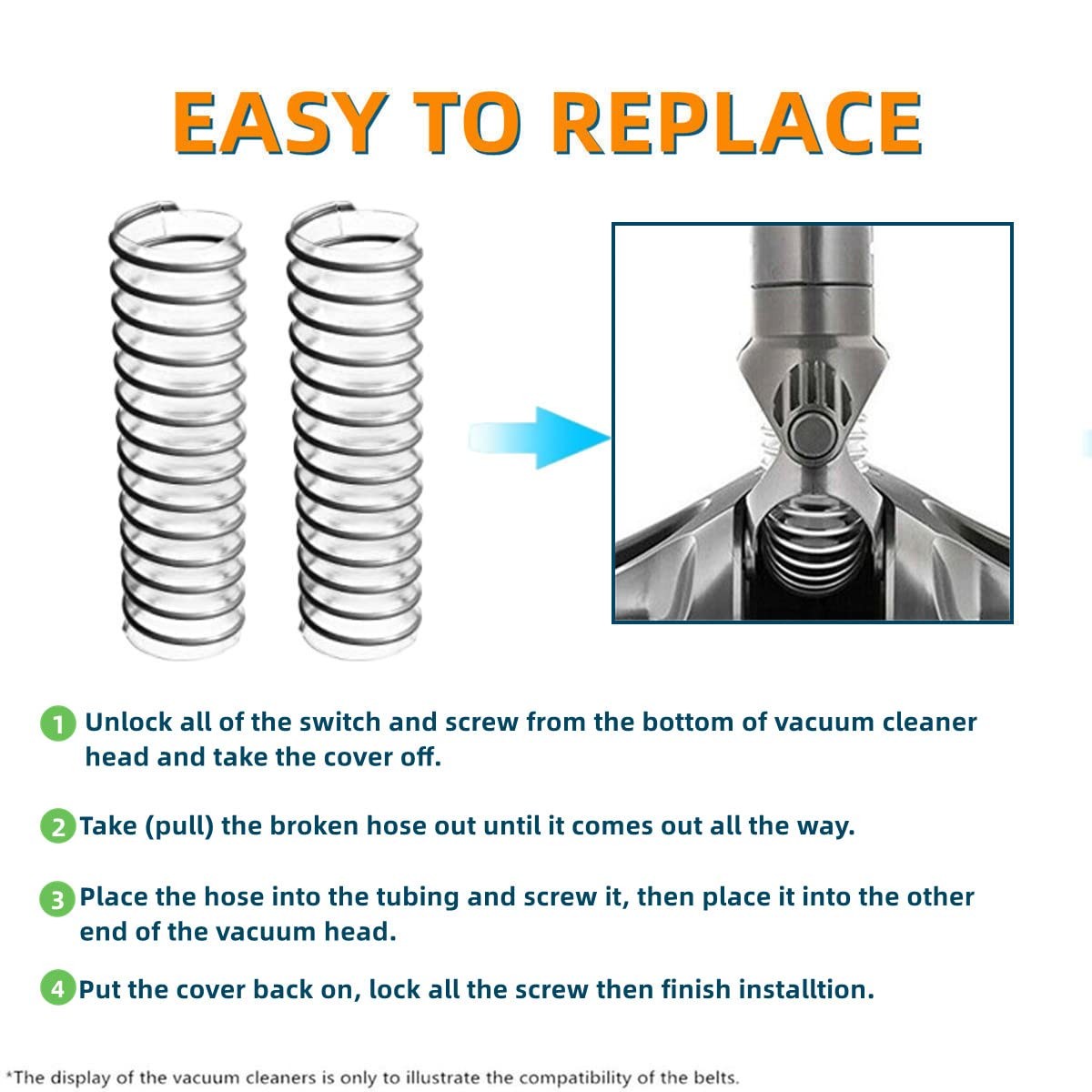 Lower Hose for Shark Rotator NV752 NV751 NV340 NV400 NV501 NV502 NV503 NV505 NV5