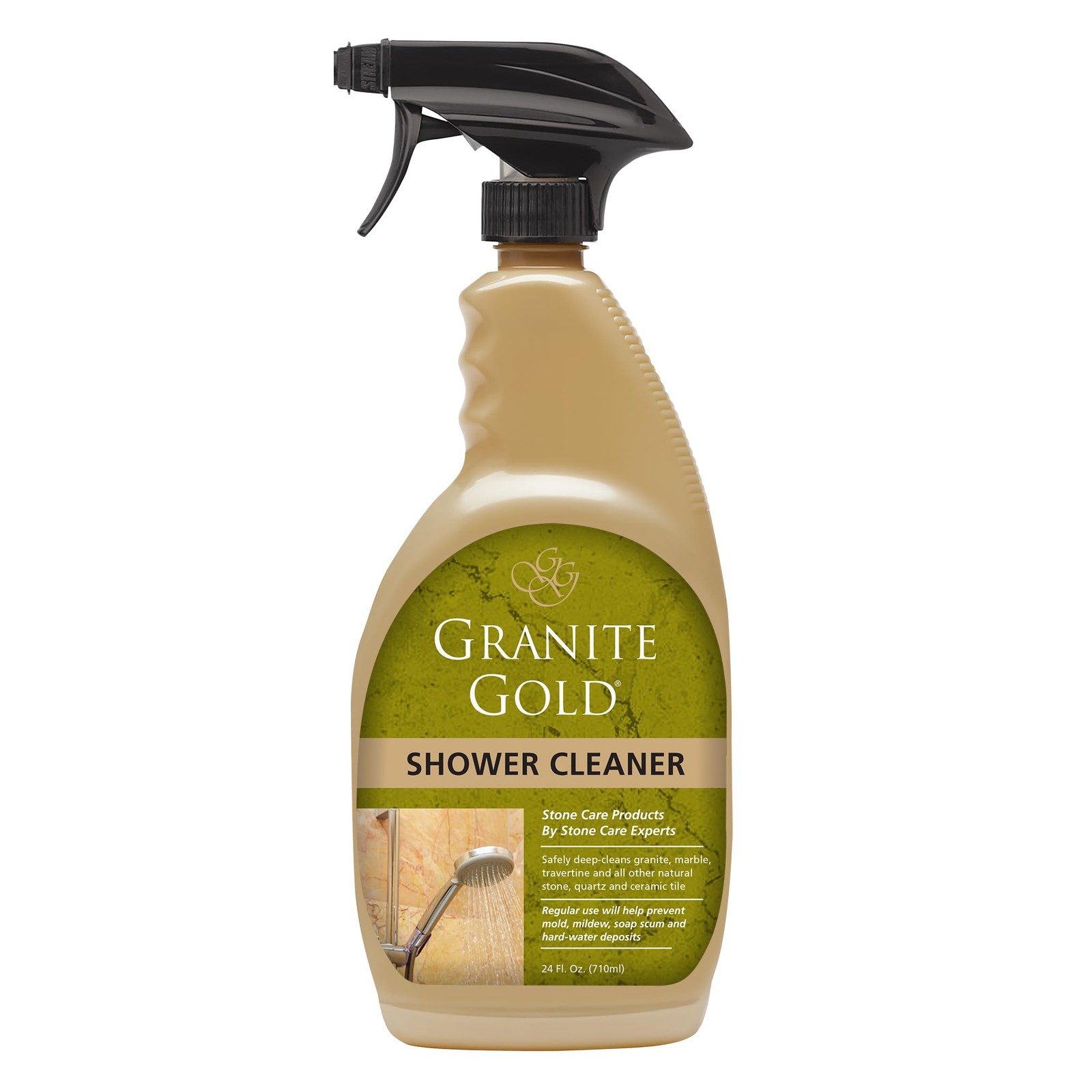 Shower Cleaner Spray for Quartz, Granite, Marble, Ceramic, and Other Stone Tu…