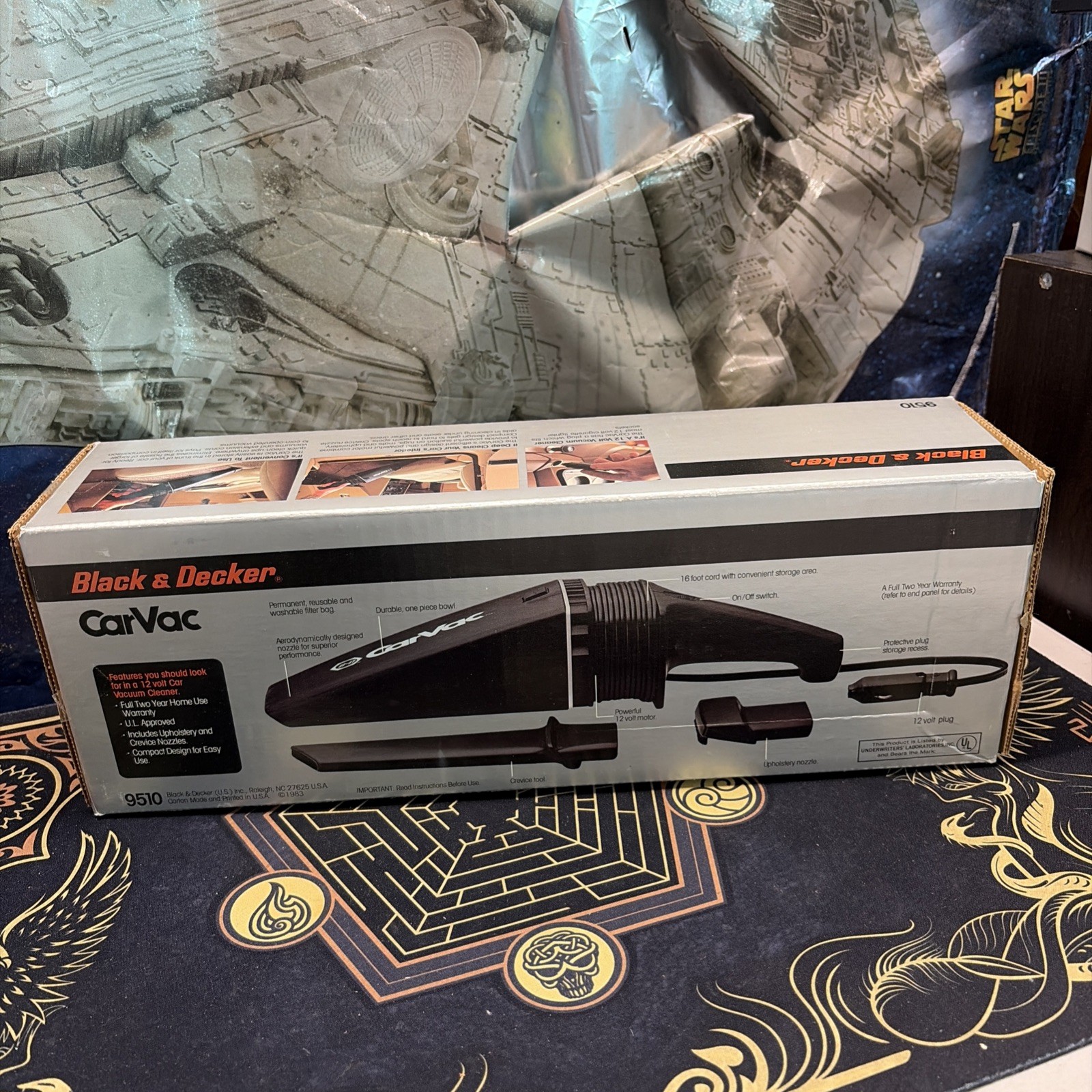 NEW SEALED Vintage Black & Decker Corded Dustbuster Car Vac Model 9510 1983
