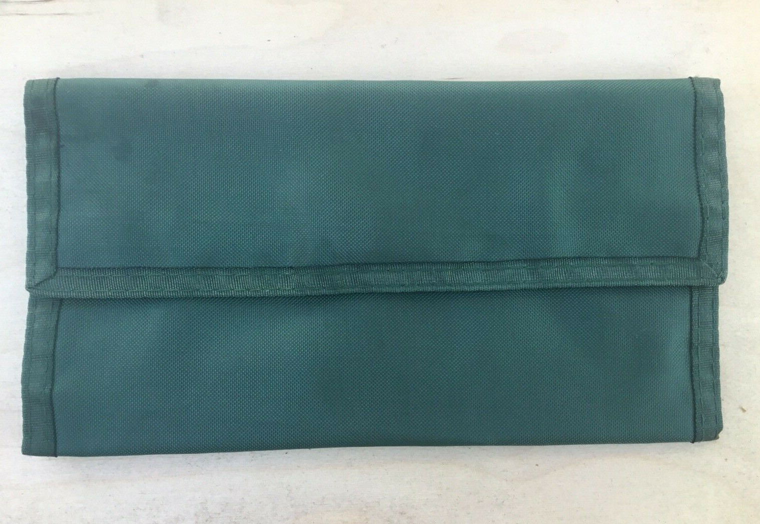 Dark Green Nylon Coupon Pouch Bag No Index Cards