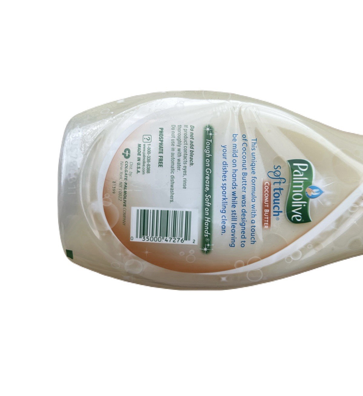 Palmolive Soft Touch Coconut Butter & Orchid Scent Dish Liquid Rare