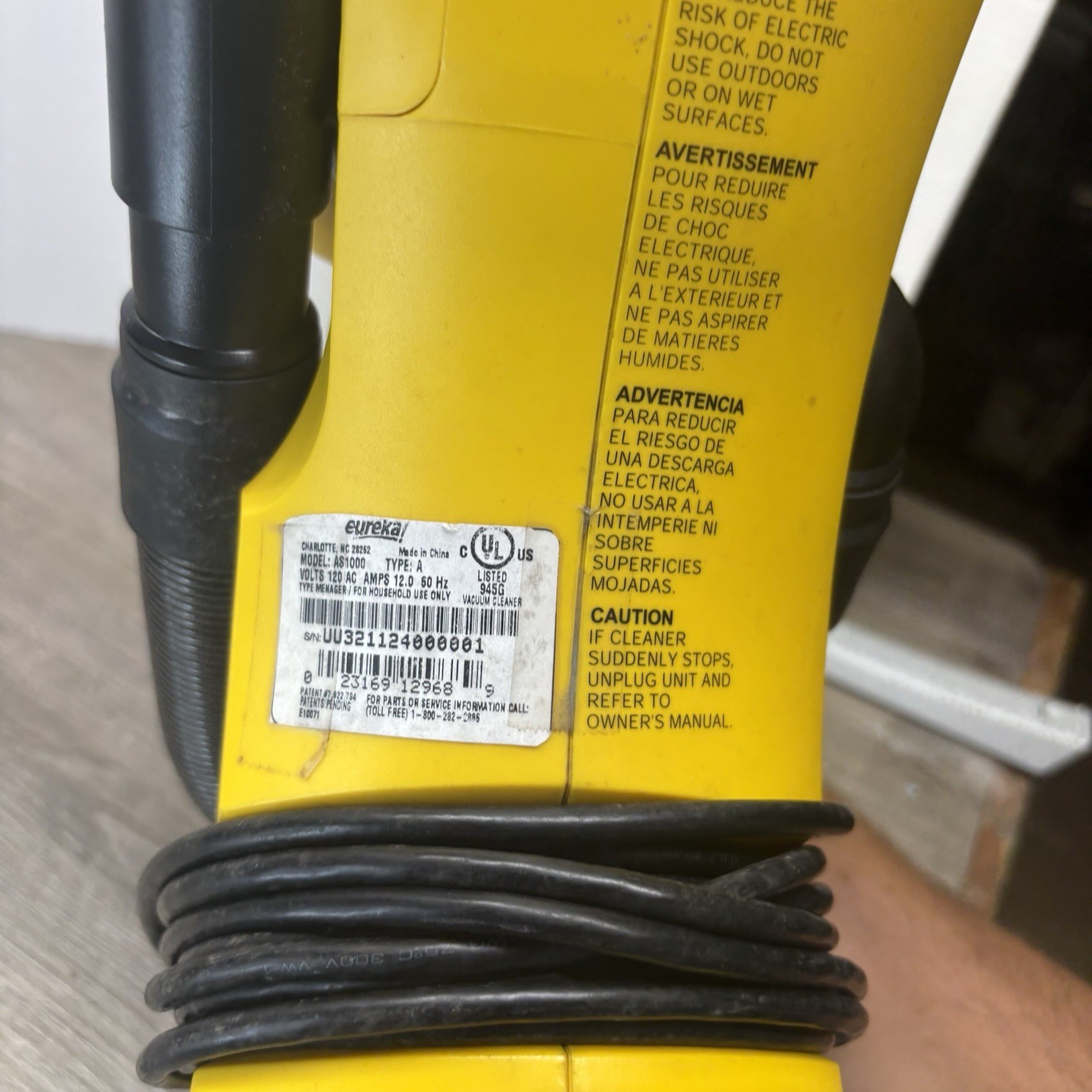 Eureka Easy Clean Handheld Vacuum Model 71 Corded – Works!