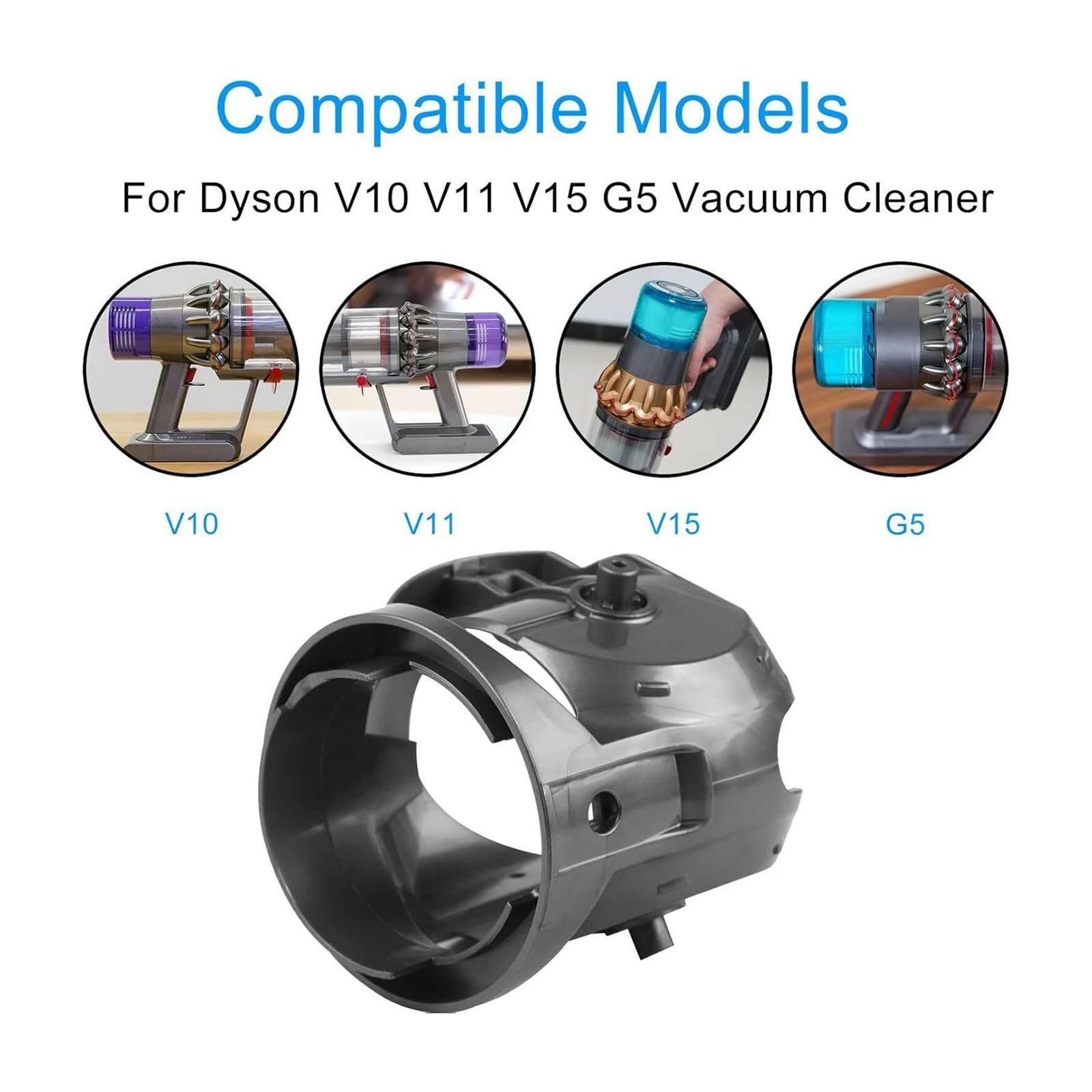 Complete High Torque Head Connector Set for Dyson V10 V11 V15 G5 with Wheels