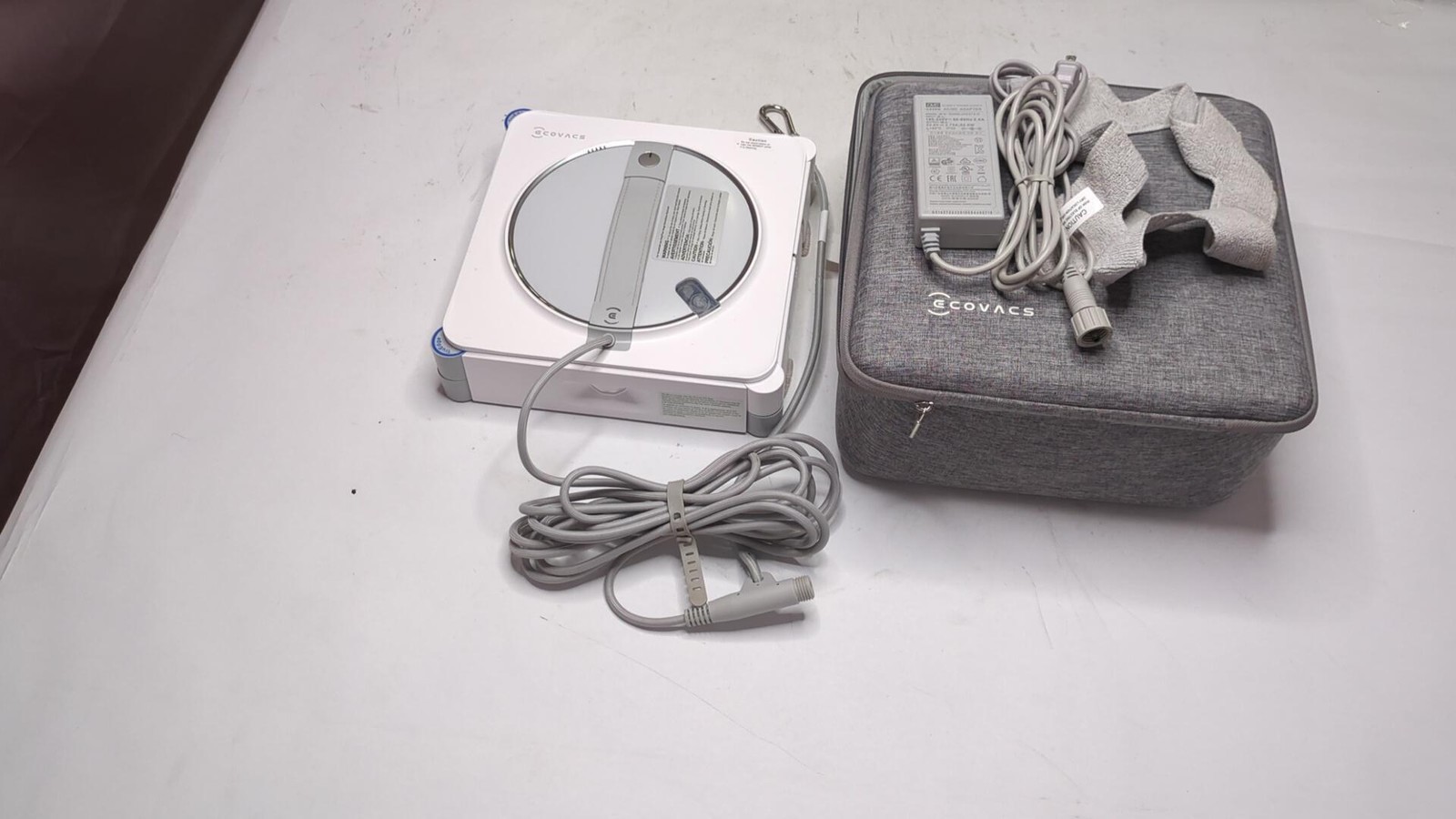 Ecovacs Winbot W2s Window Cleaning Robot, Intelligent Edge-to-edge Cleaning With