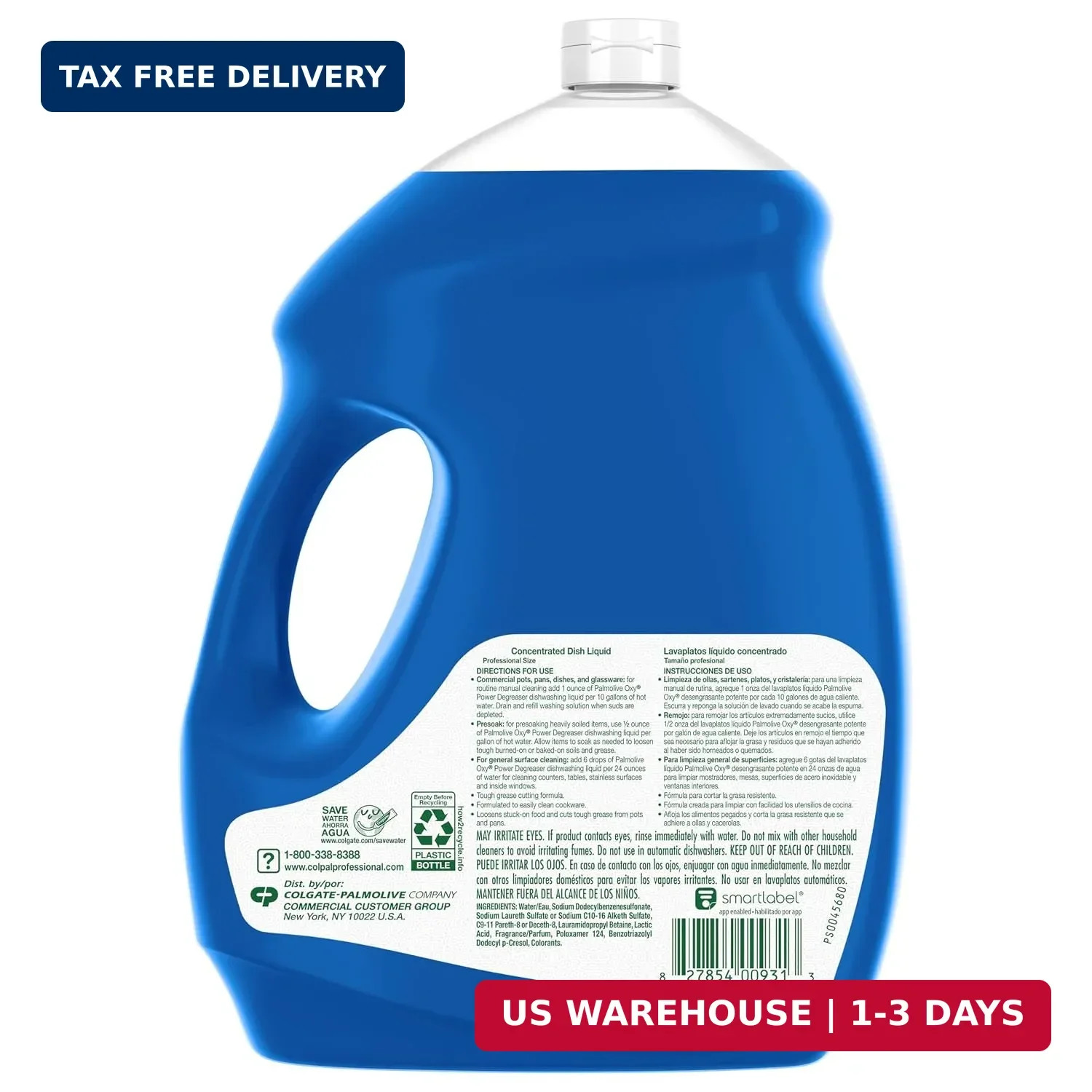 Palmolive Professional Liquid Dish Soap, Oxy Power Degreaser, 145 fl oz | Cuts G