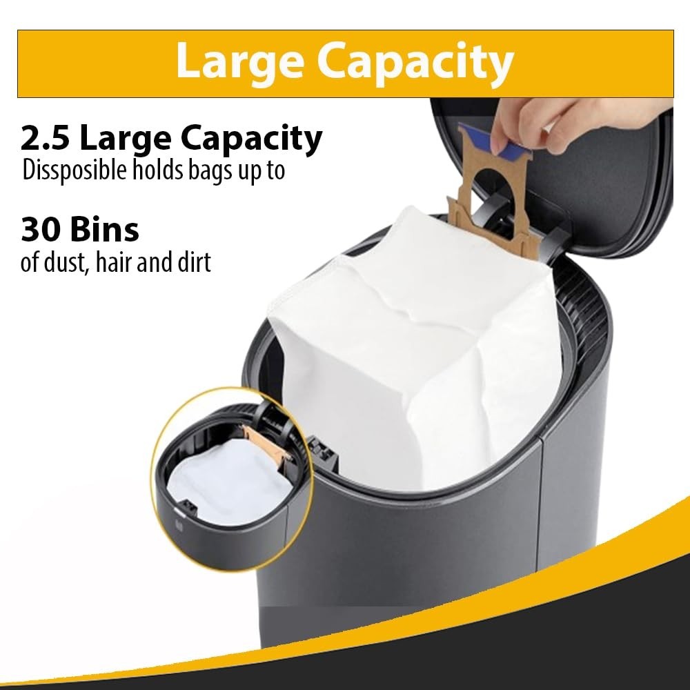 3 Dust Bags Fits For ECOVACS DEEBOT OZMO T8, T8AIVI, T9Aivi, N8 Pro Vac