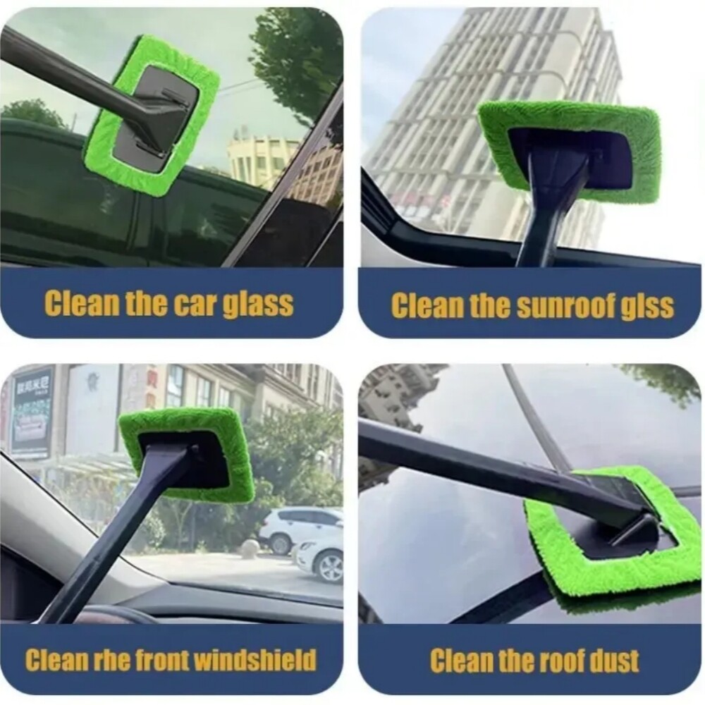 3 Pack Window Windshield Cleaning Tool Car Wiper Cleaner Glass Brush Easy to Use