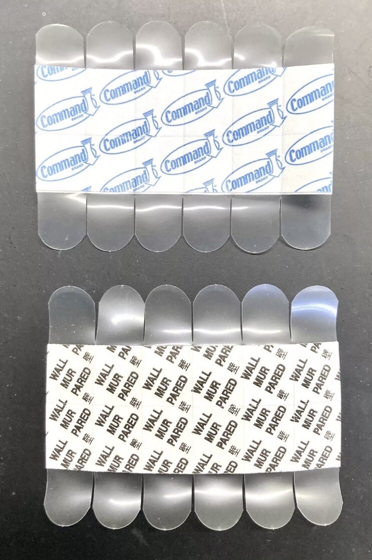 3M Command Strips 17020CLR Mini Gemini Clear Bulk Lot of 120 Refills