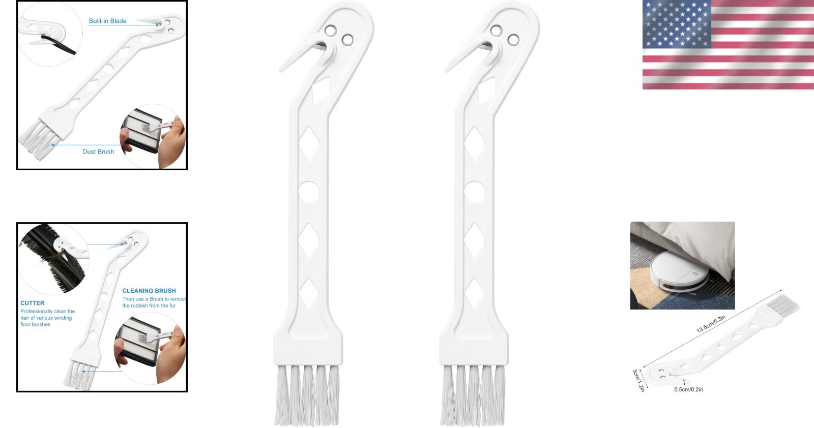 Dust Brush for Xiaomi/Shark/Dreame Vacuums – Boost Cleaning Efficiency