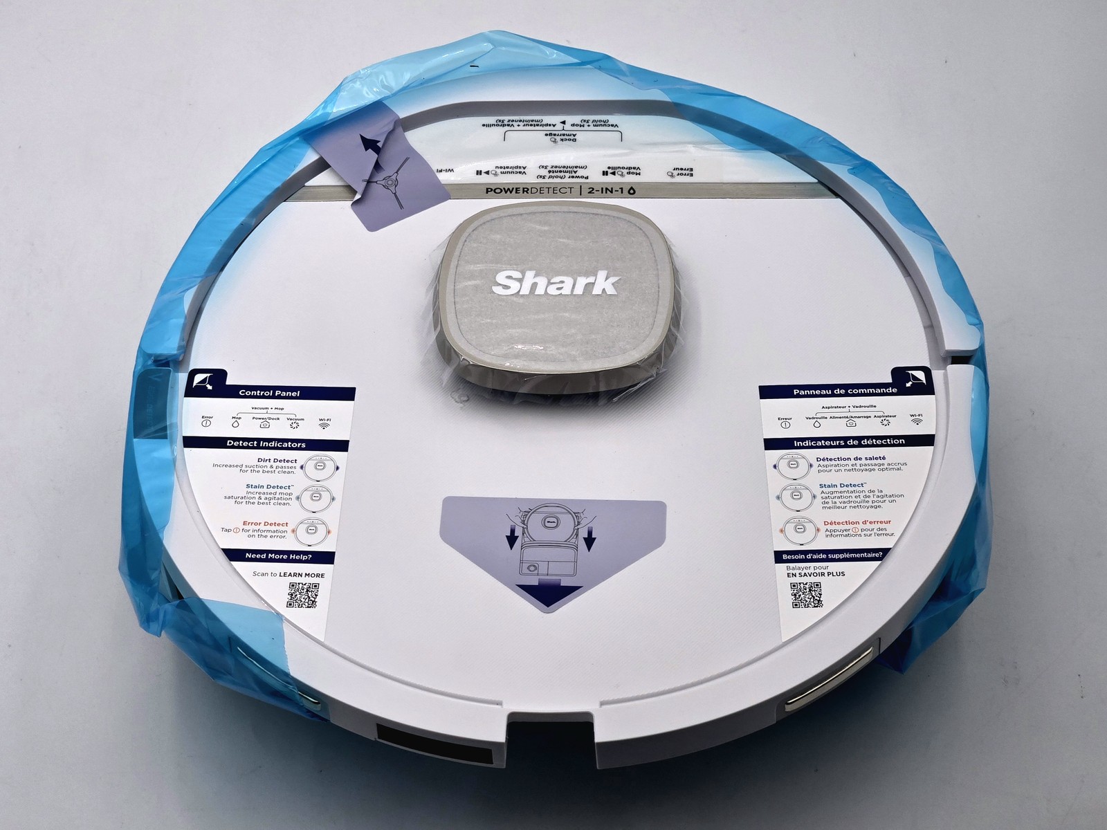 Shark PowerDetect/UV Reveal Robot Vacuum Unit AV3000XEUS (New, No Charging Dock)